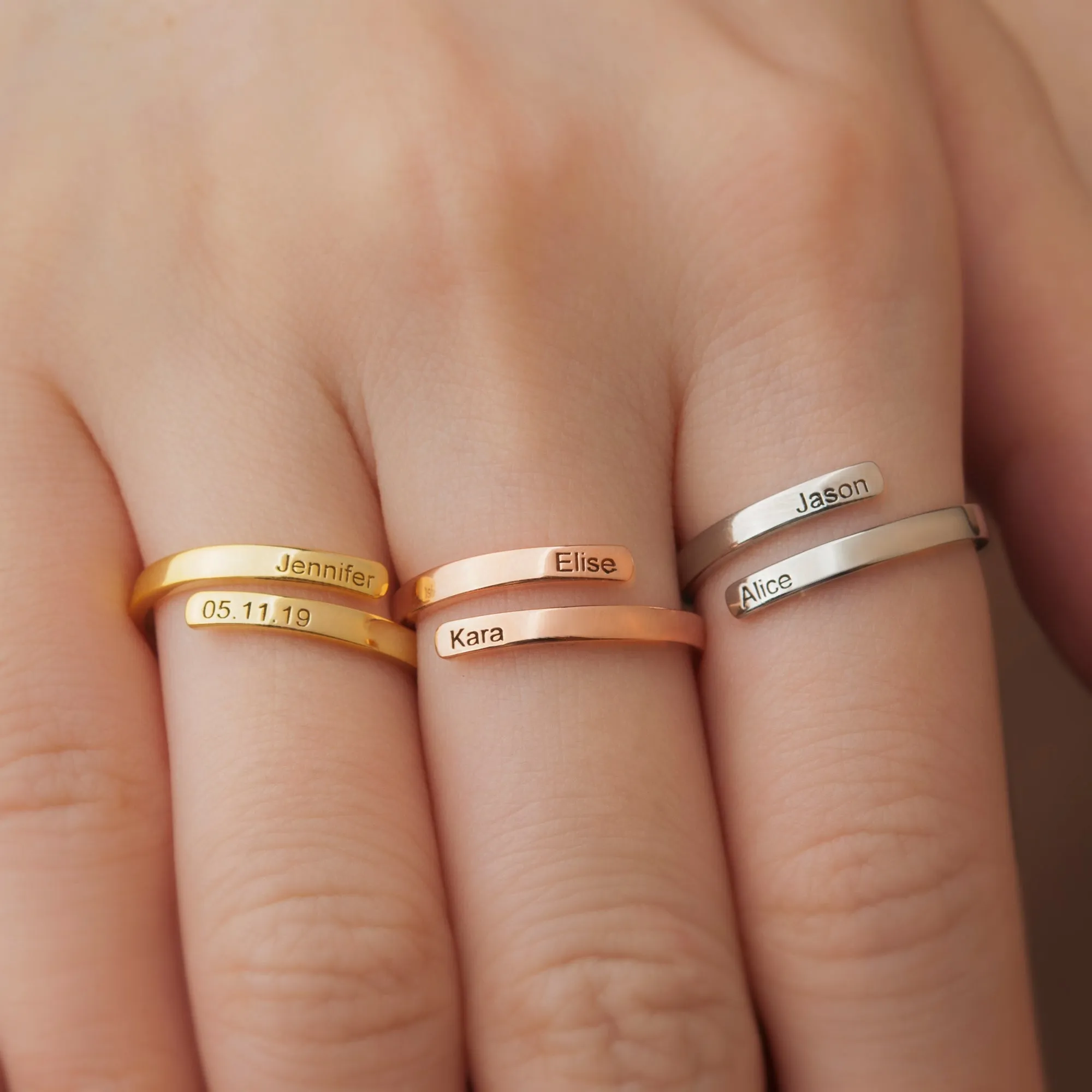 Custom Two Layer Wrap Ring sold by Anavia product image thumbnail 2