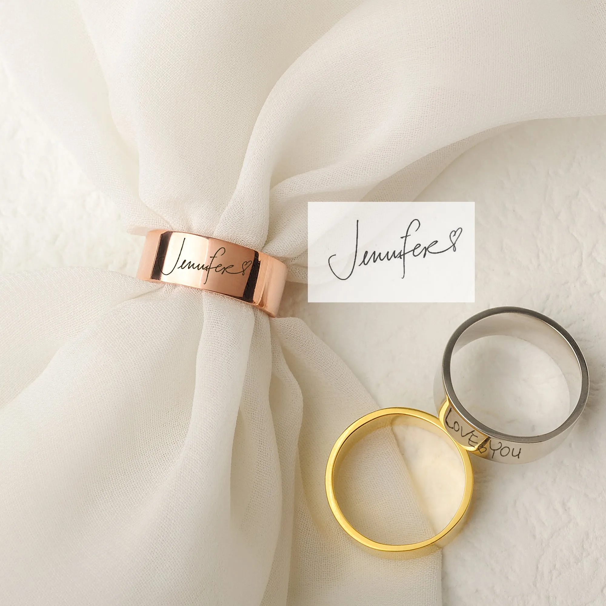 Custom Handwriting Ring sold by Anavia product image thumbnail 2