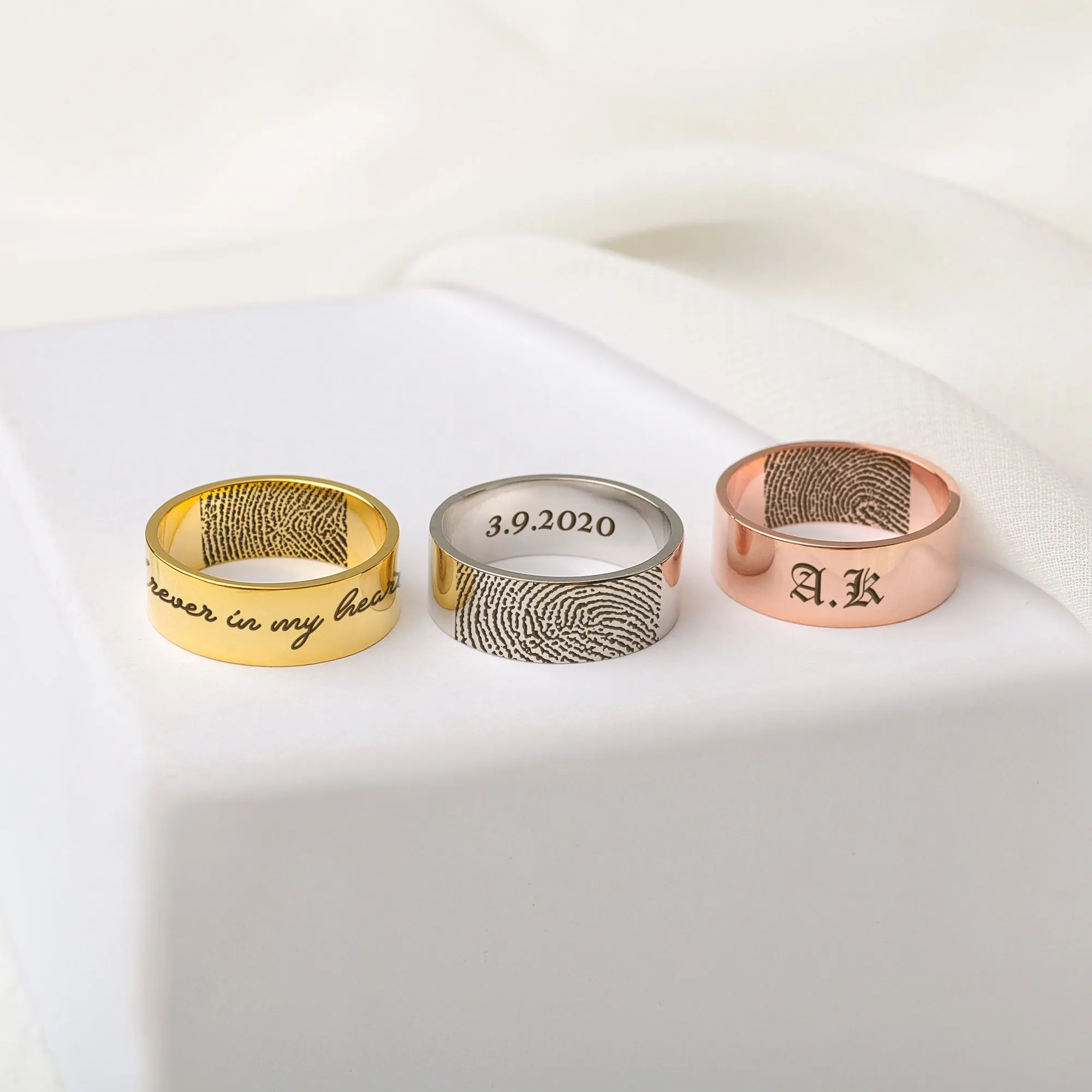 Custom Fingerprint Ring sold by Anavia