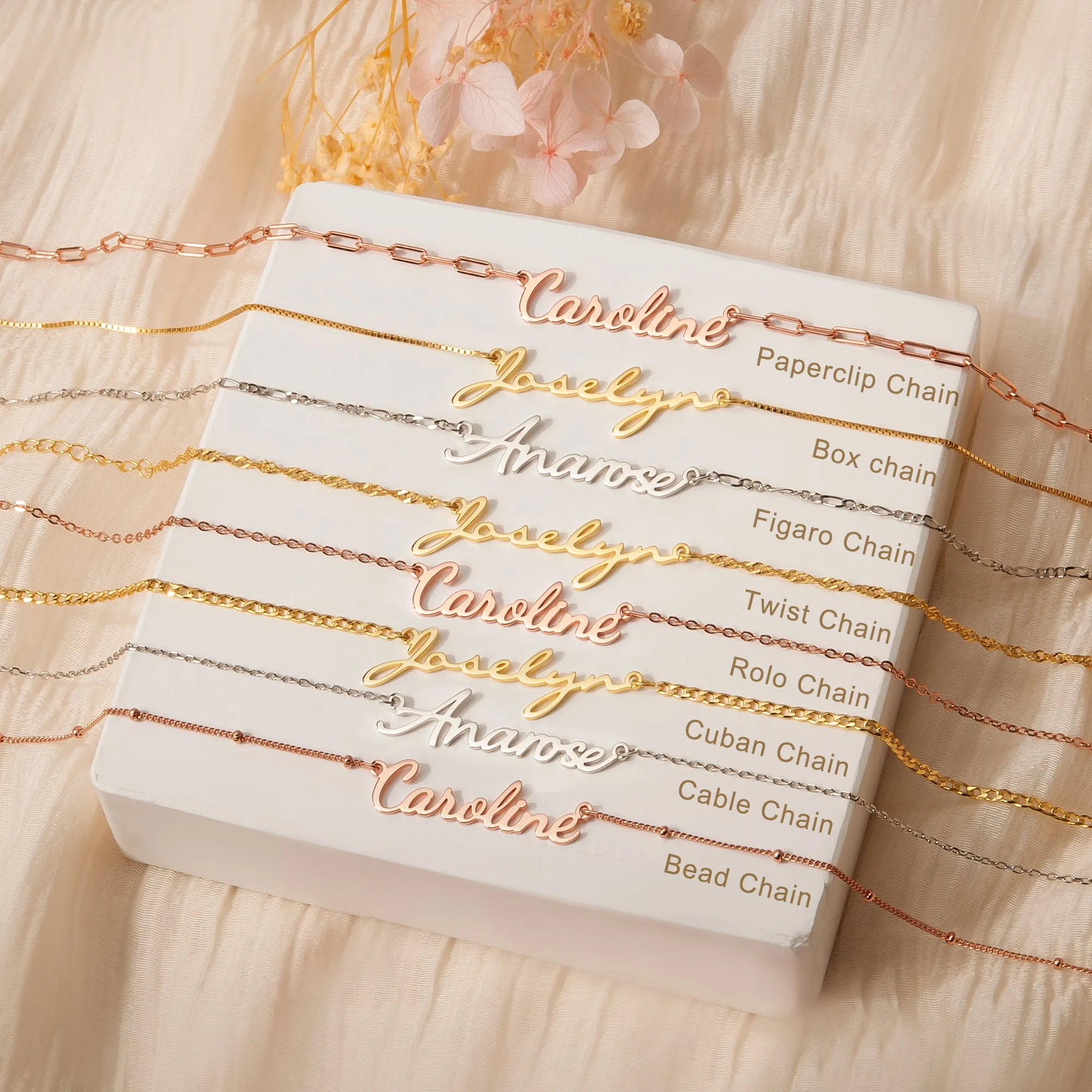 Personalized Sterling Silver Name Necklace sold by Anavia product image thumbnail 4