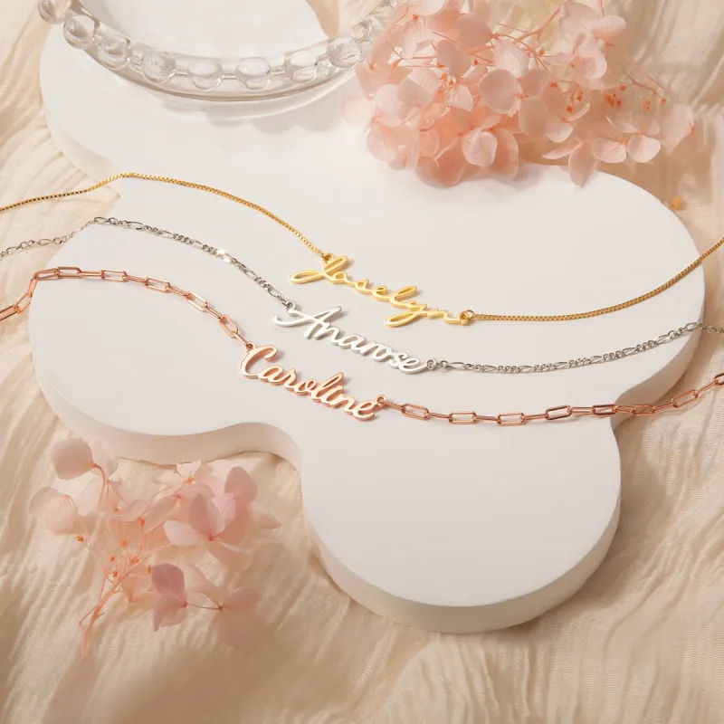 Personalized Sterling Silver Name Necklace sold by Anavia