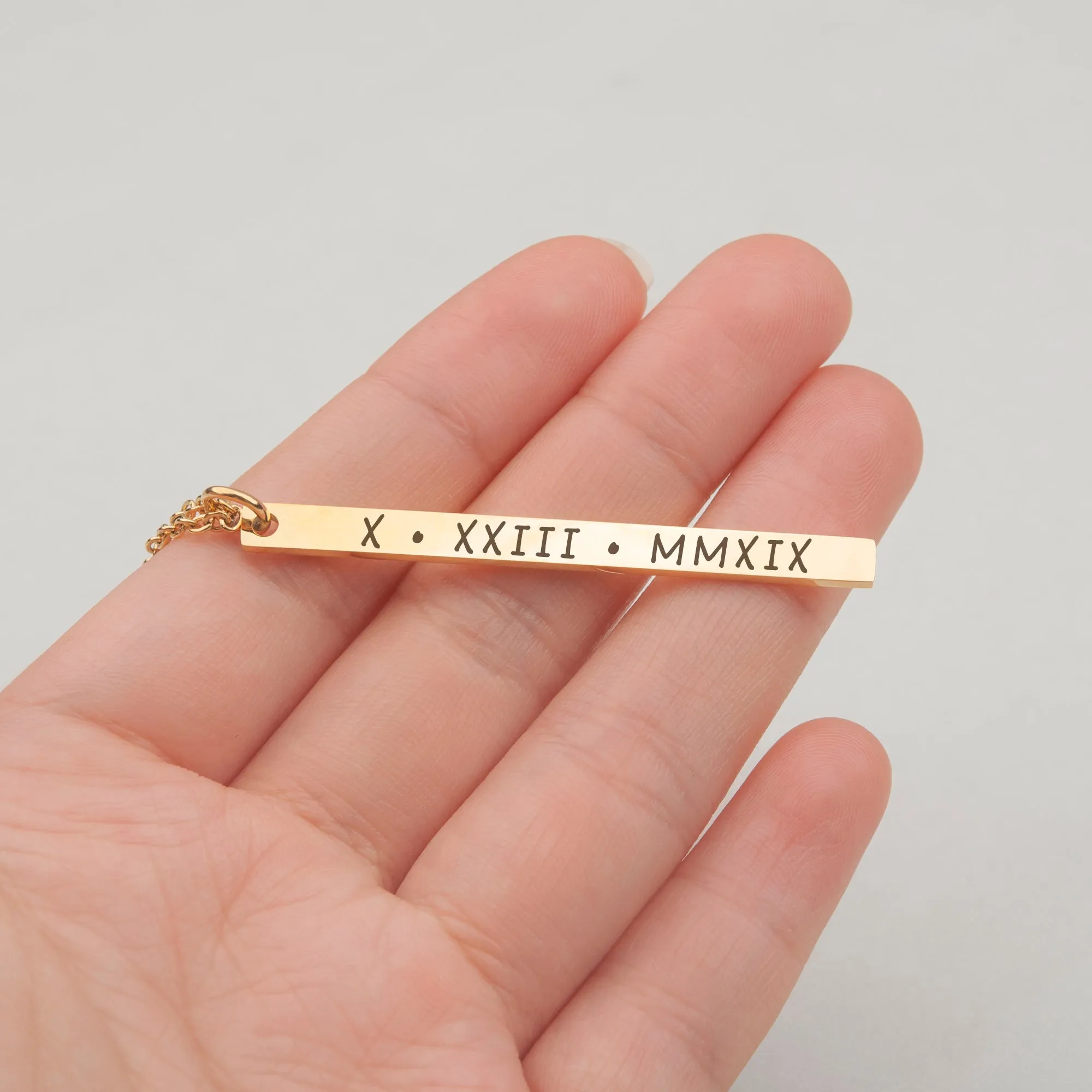 Custom Long Bar Necklace sold by Anavia product image thumbnail 5