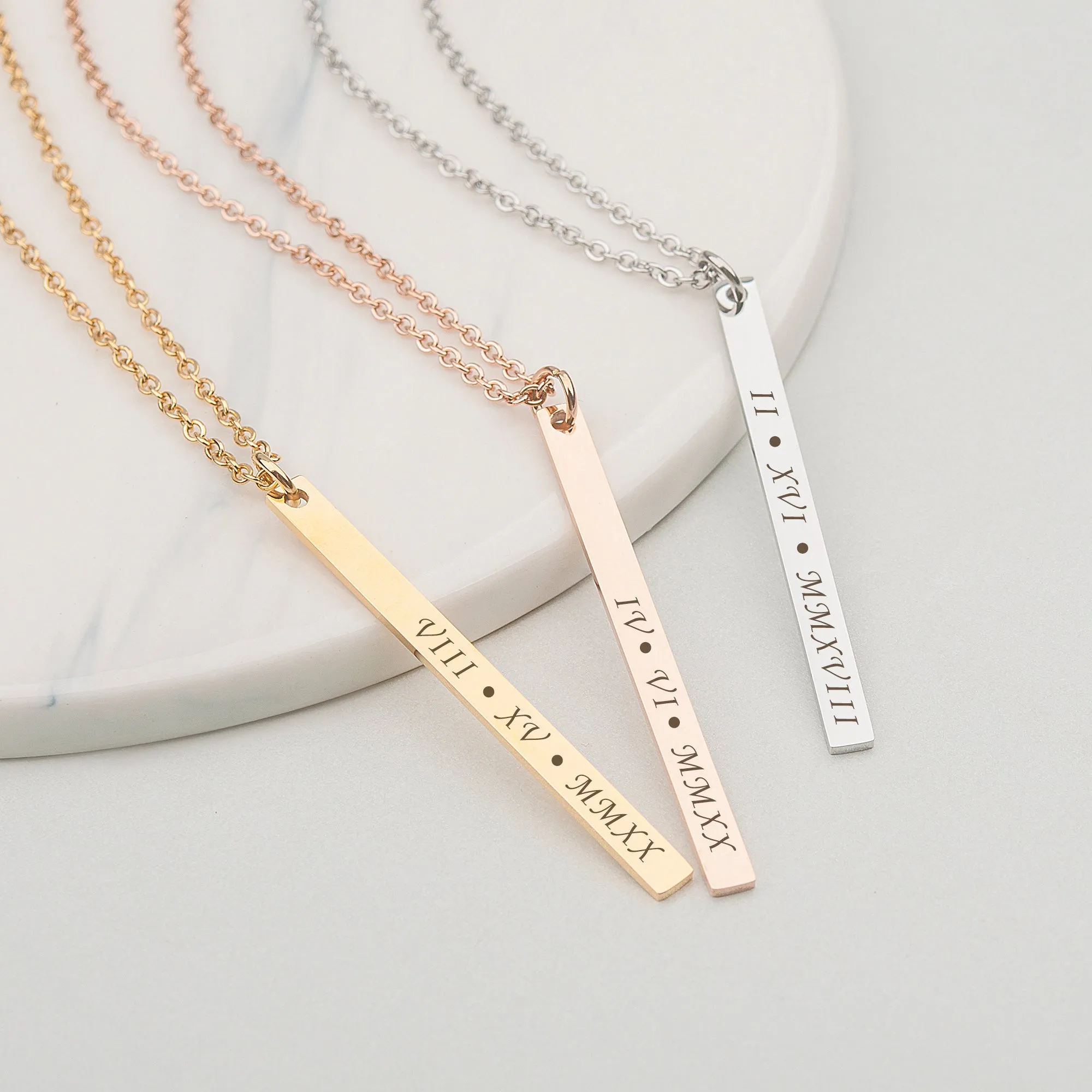 Custom Long Bar Necklace sold by Anavia product image thumbnail 4