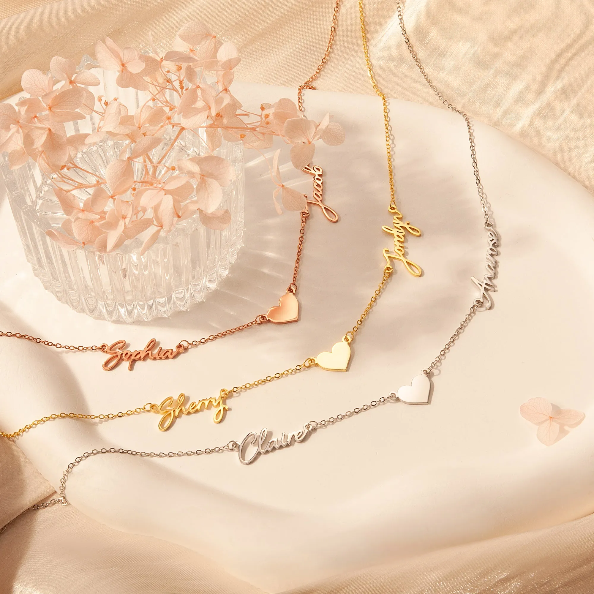 Two Name Couple's Necklace sold by Anavia product image thumbnail 2