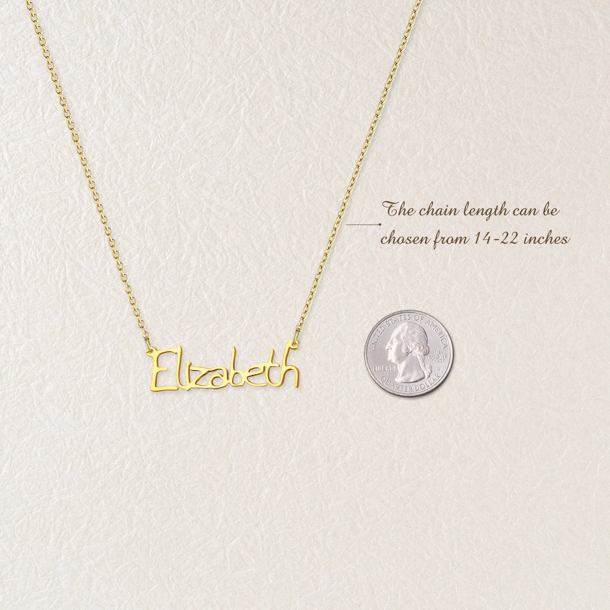 Signature Name Necklace sold by Anavia product image thumbnail 3