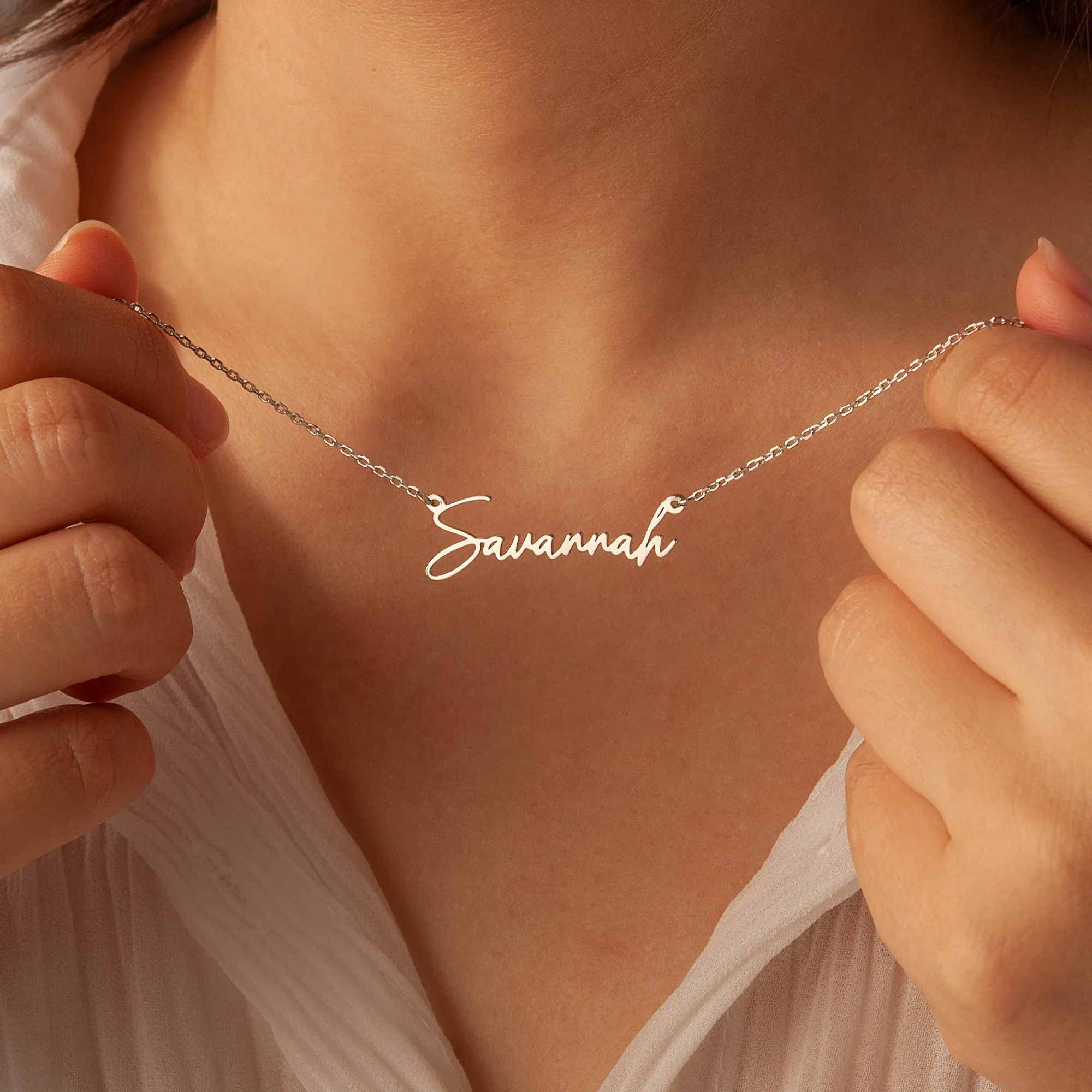Signature Name Necklace sold by Anavia product image thumbnail 5