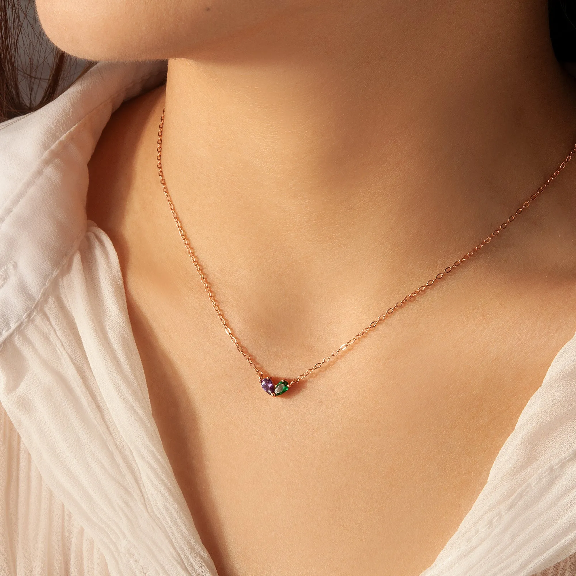 Birthstone Heart Necklace sold by Anavia product image thumbnail 3