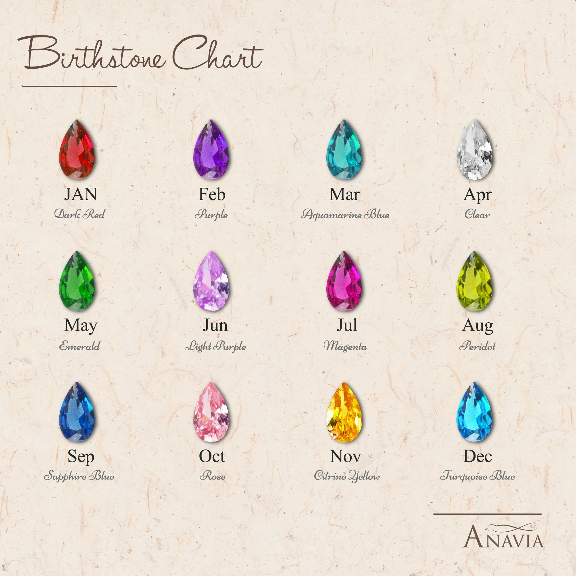 Birthstone Heart Necklace sold by Anavia product image thumbnail 4