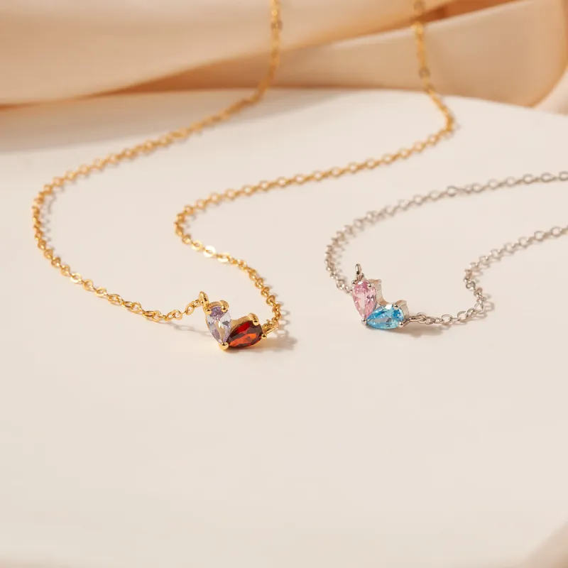 Birthstone Heart Necklace sold by Anavia