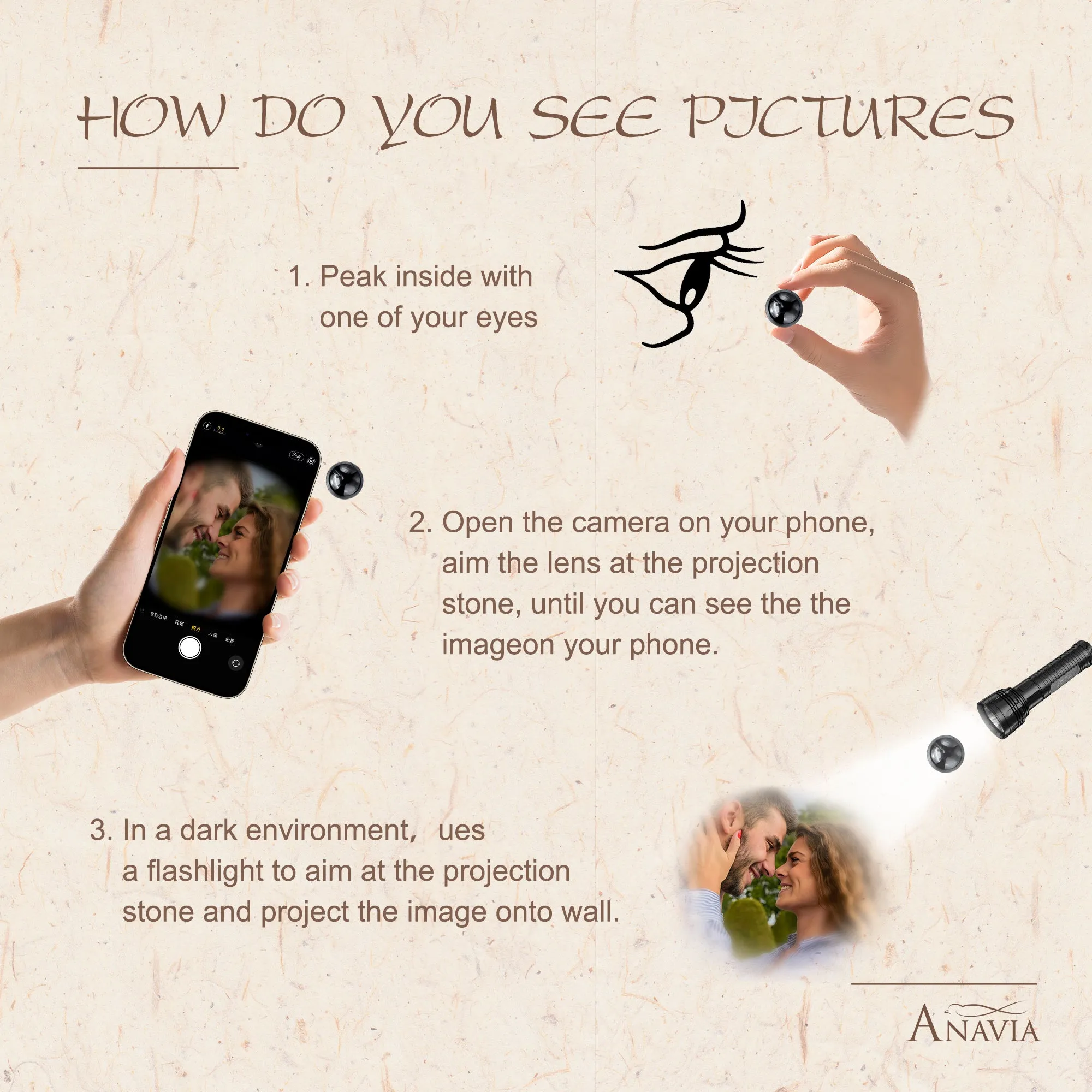 Heart Photo Projection Necklace sold by Anavia product image thumbnail 4