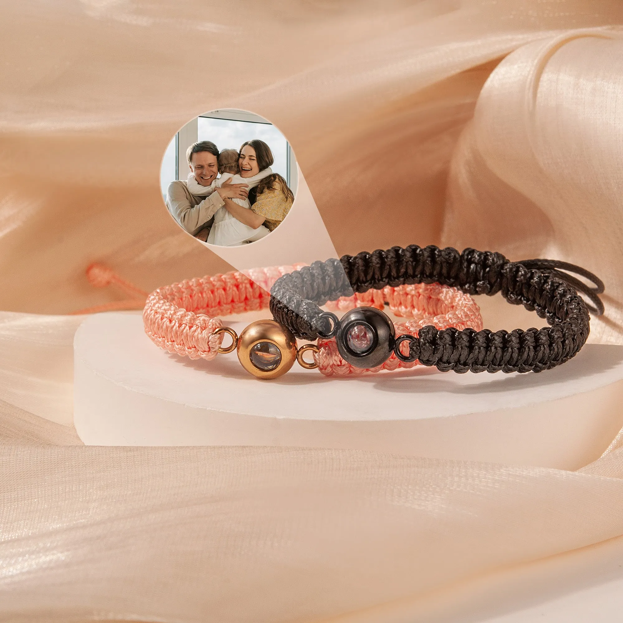 Custom Photo Projection Rope Bracelet sold by Anavia