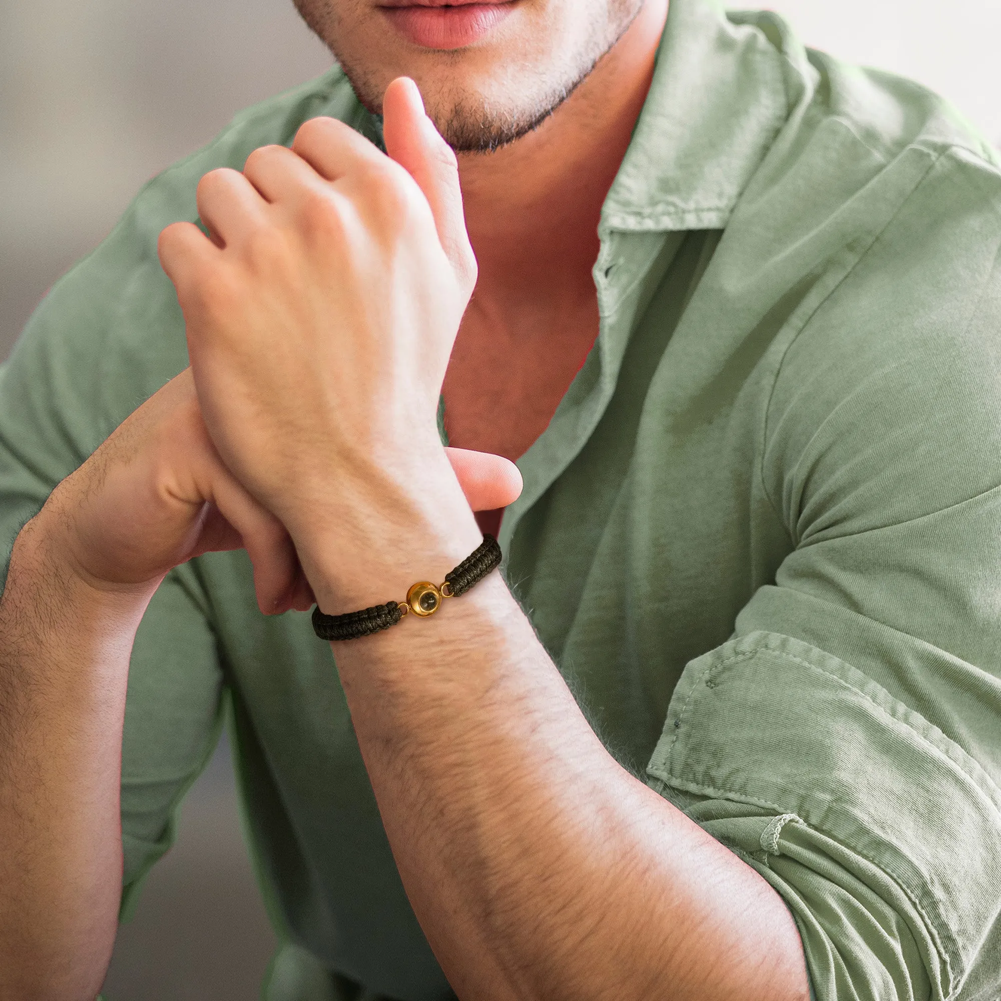 Custom Photo Projection Rope Bracelet sold by Anavia product image thumbnail 2