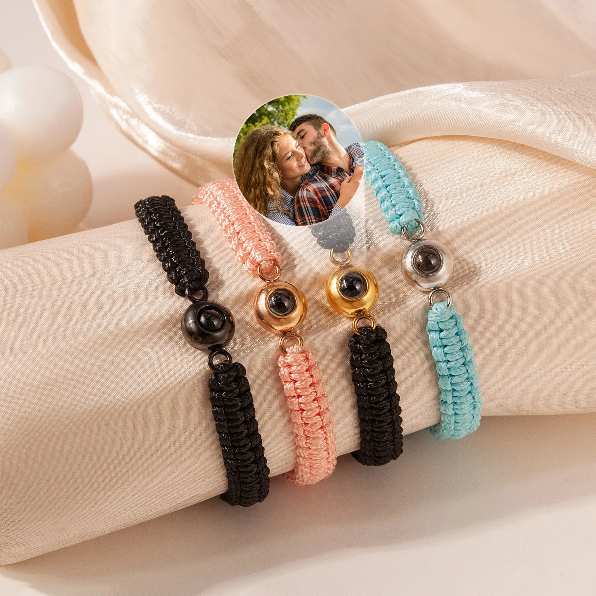 Custom Photo Projection Rope Bracelet sold by Anavia product image thumbnail 3