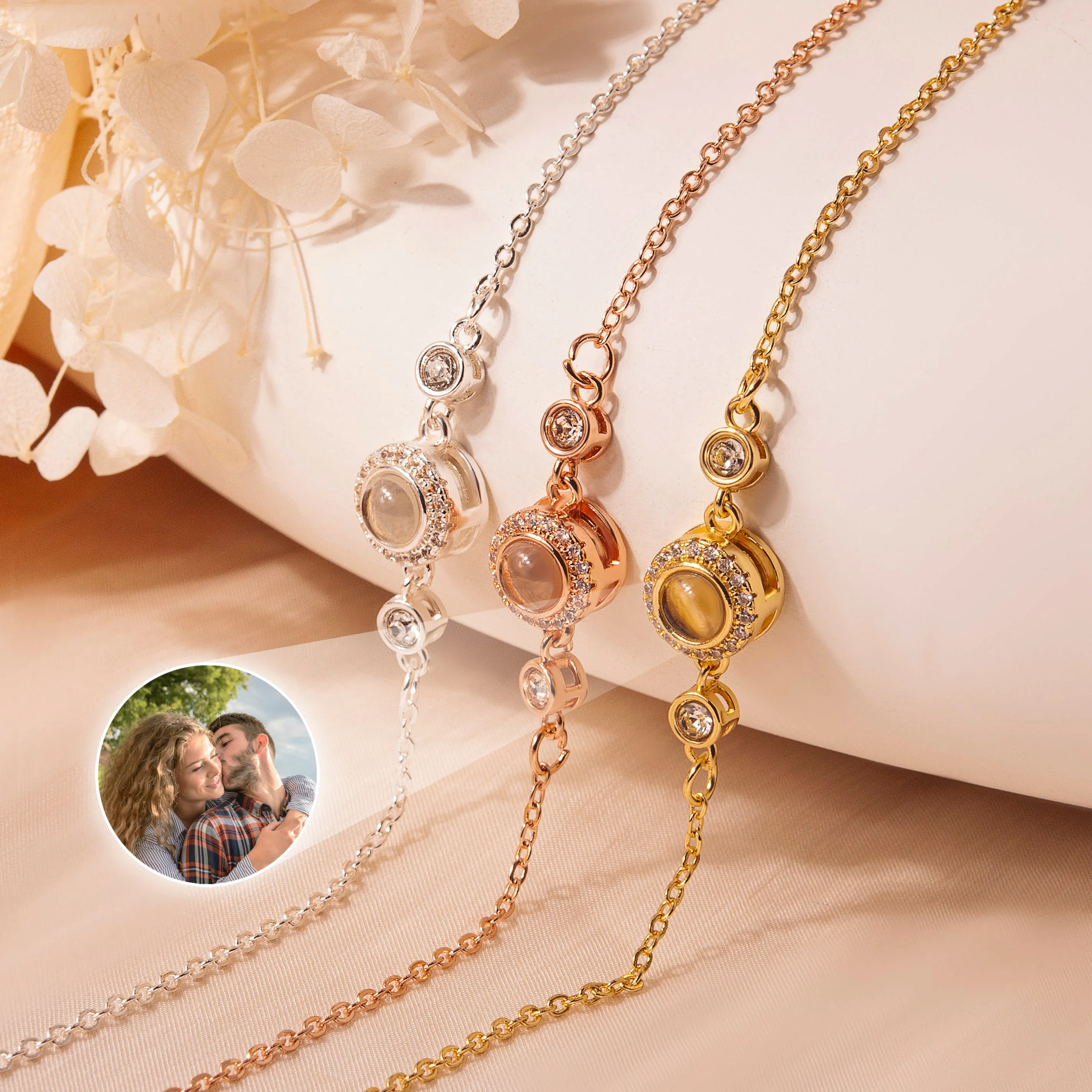 Custom Photo Projection Bracelet sold by Anavia