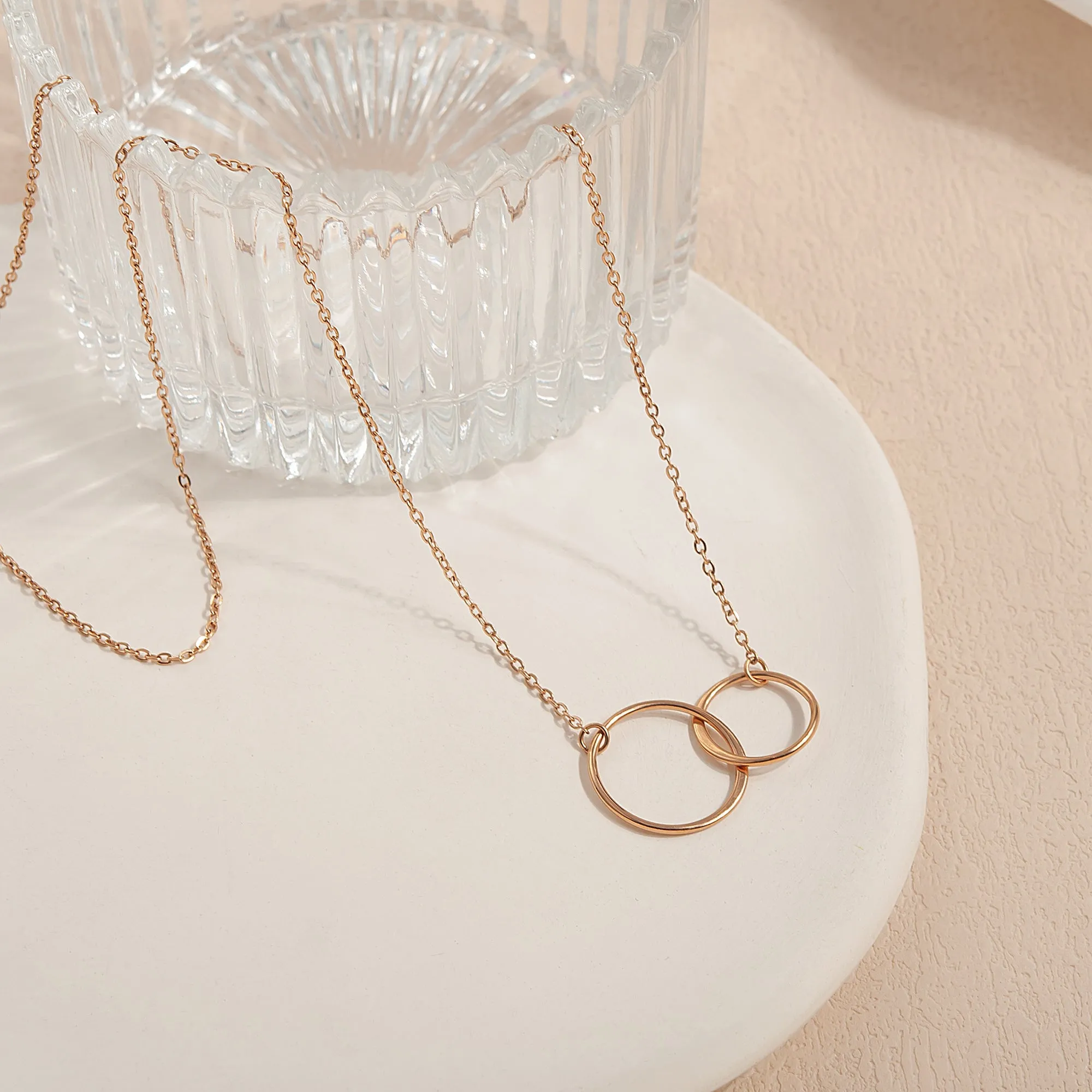 I Love You Mom Double Infinity Ring Necklace Gift Set sold by Anavia product image thumbnail 5