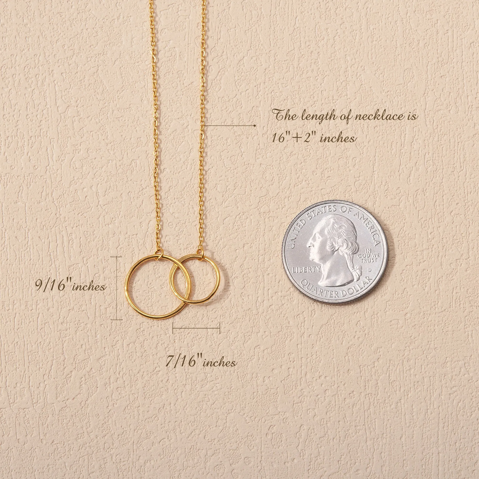 I Love You Mom Double Infinity Ring Necklace Gift Set sold by Anavia product image thumbnail 3