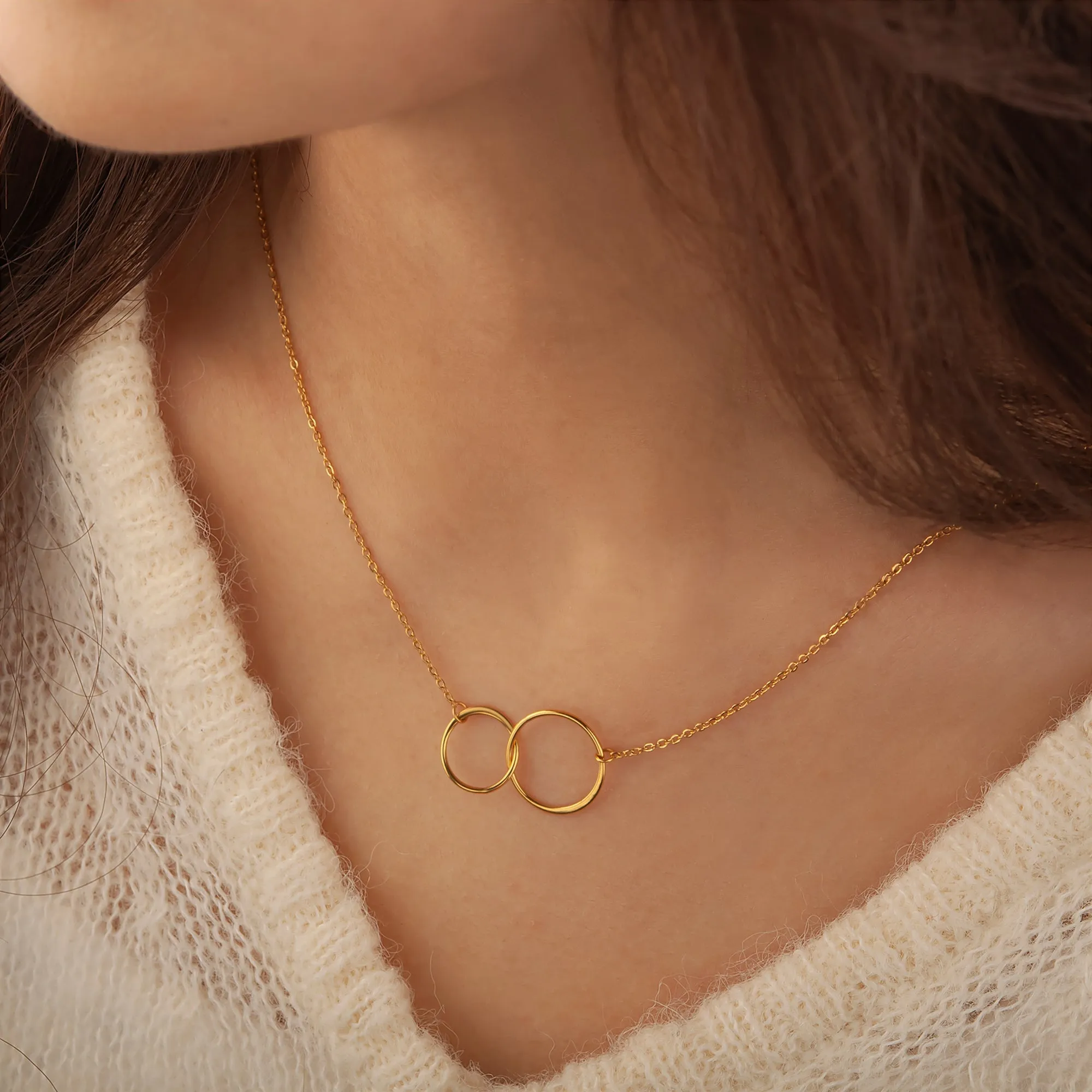 I Love You Mom Double Infinity Ring Necklace Gift Set sold by Anavia product image thumbnail 2