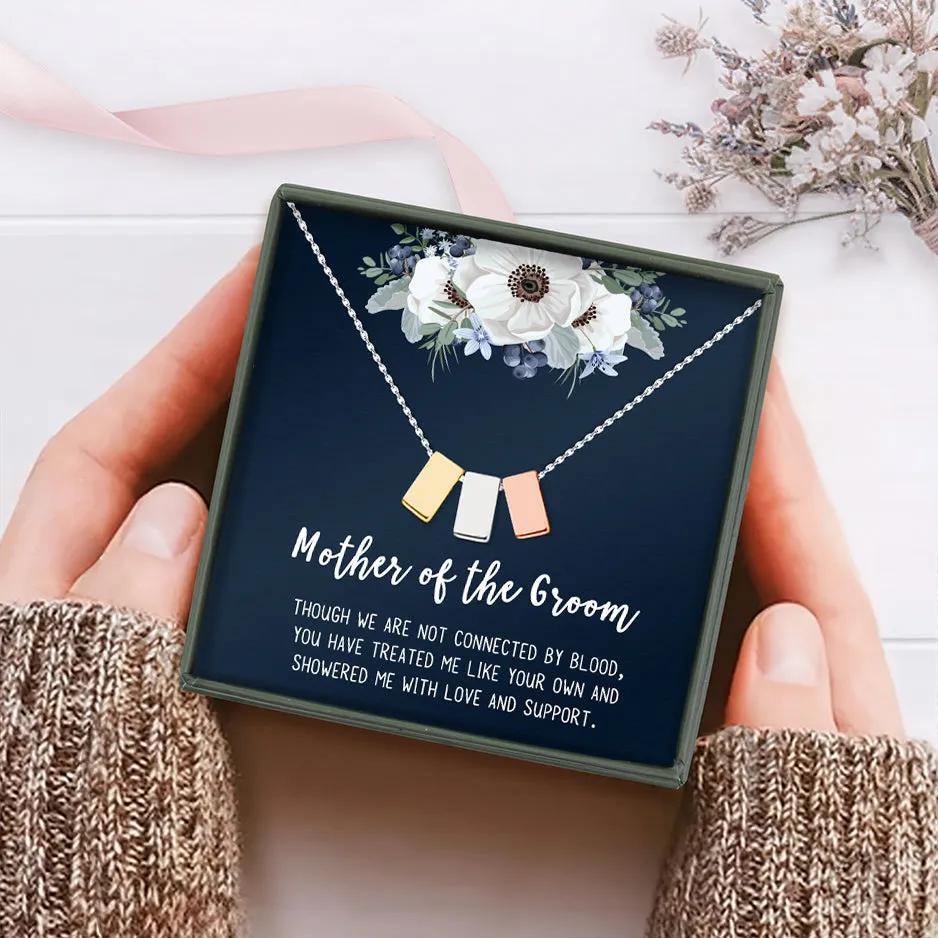 Mother of the Groom Multi Cube Necklace Gift Set sold by Anavia