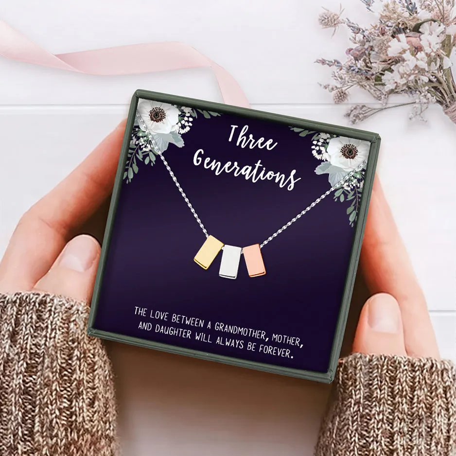 Three Generations Multi Cube Necklace Gift Set sold by Anavia