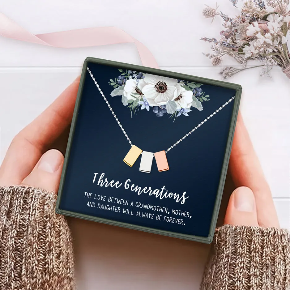 Three Generations Multi Cube Necklace Gift Set sold by Anavia