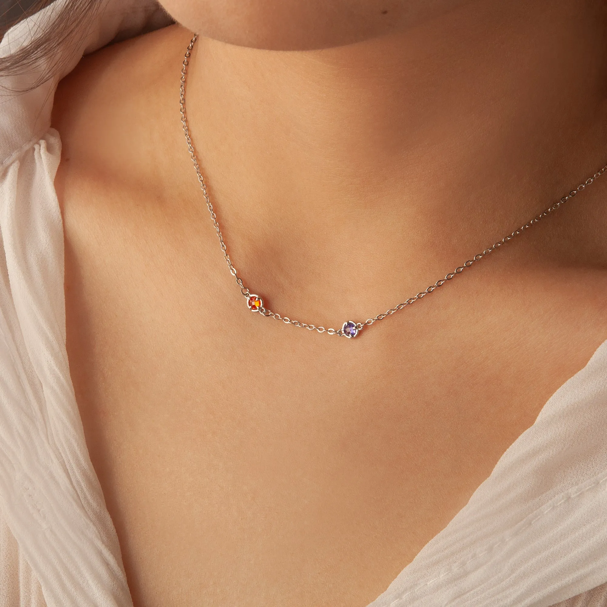 Multi Birthstone Necklace sold by Anavia product image thumbnail 2