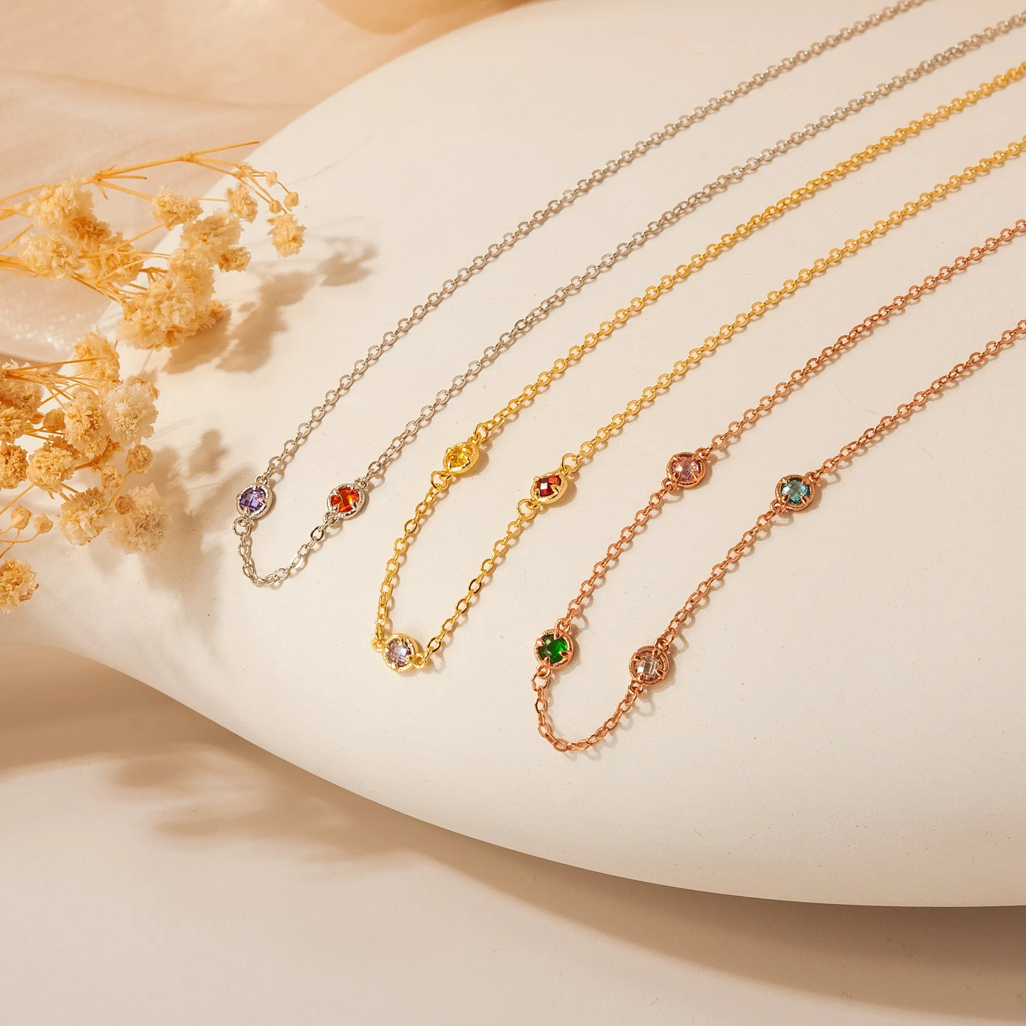 Multi Birthstone Necklace sold by Anavia product image thumbnail 5