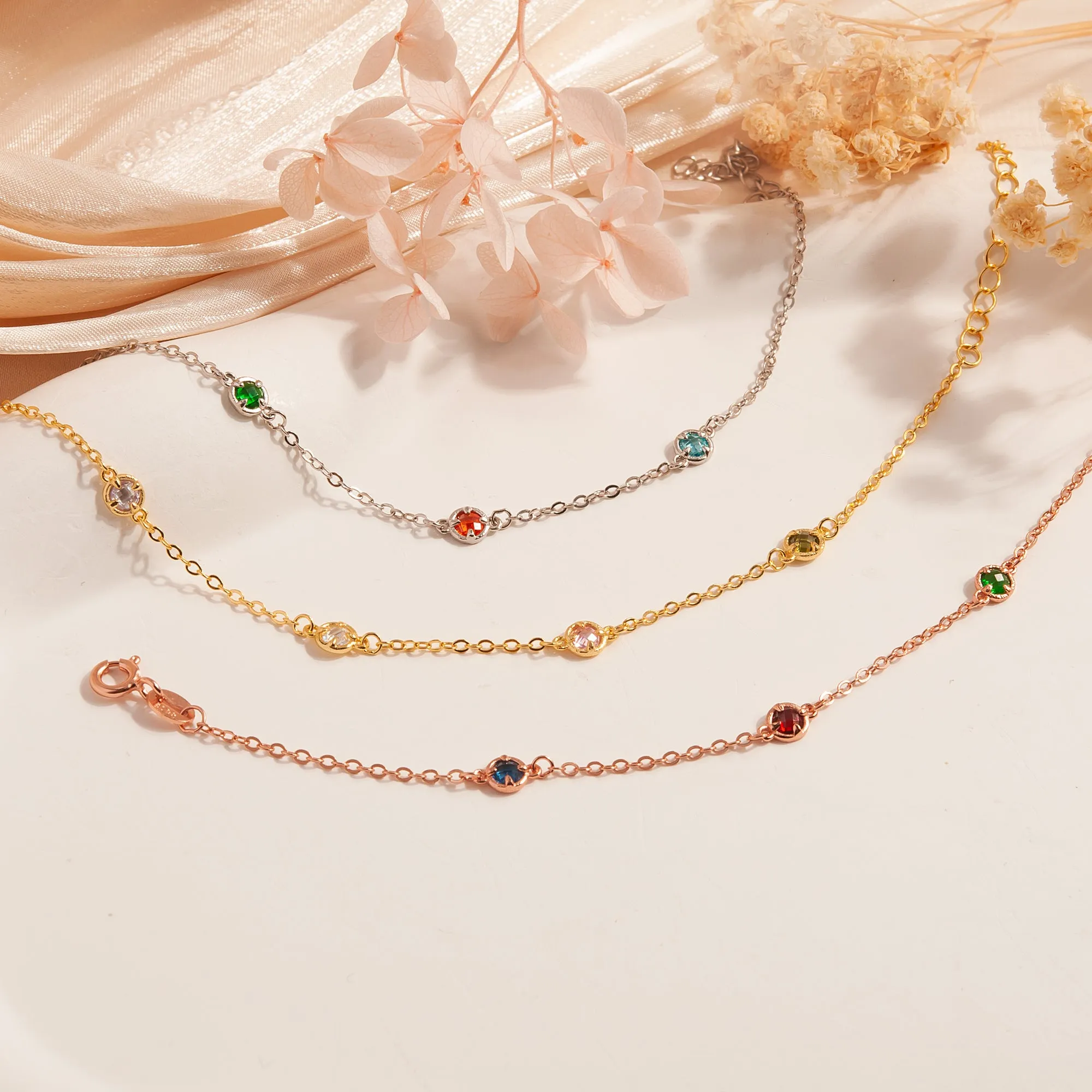 Multi Birthstone Bracelet sold by Anavia product image thumbnail 5