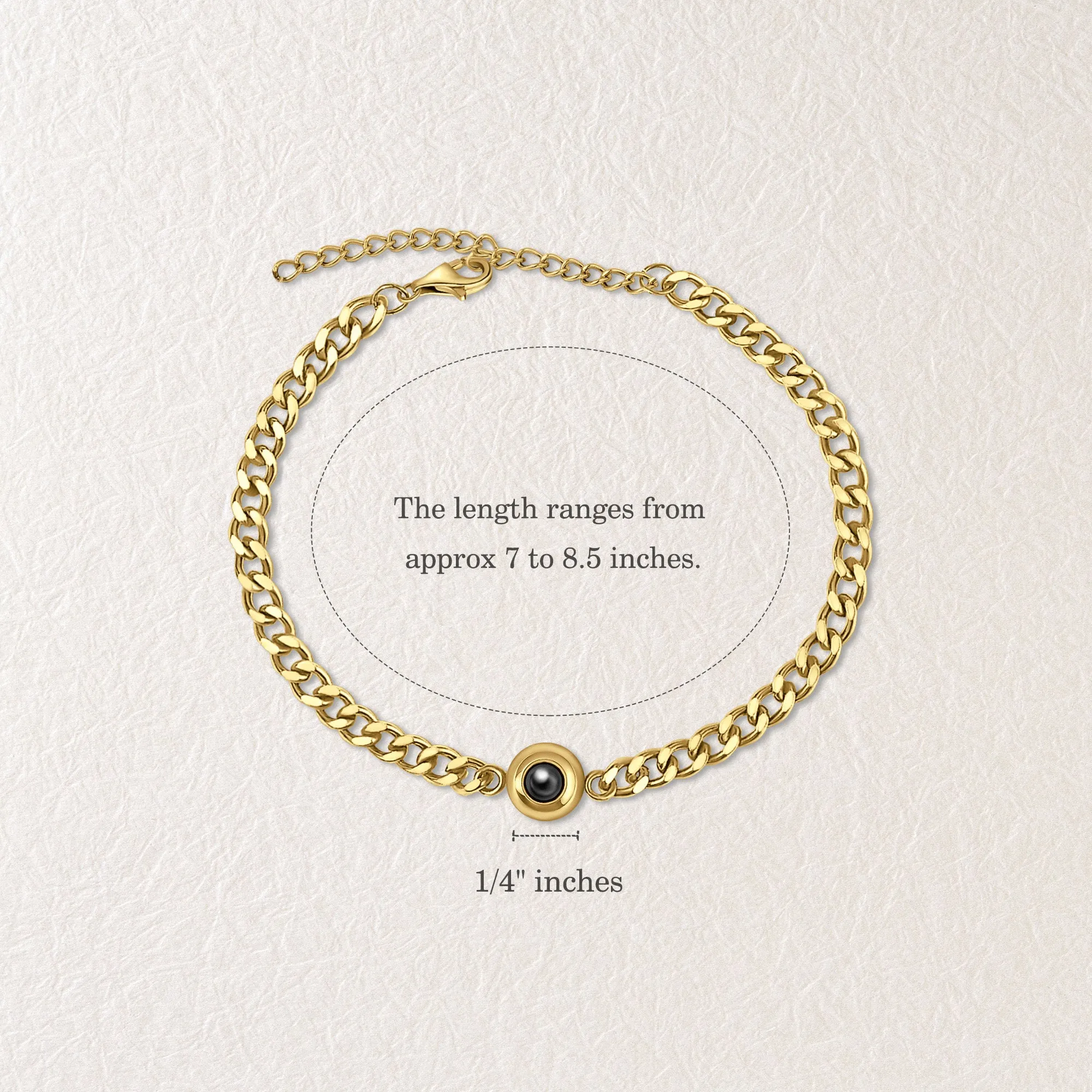 Custom Photo Projection Chain Bracelet sold by Anavia product image thumbnail 3