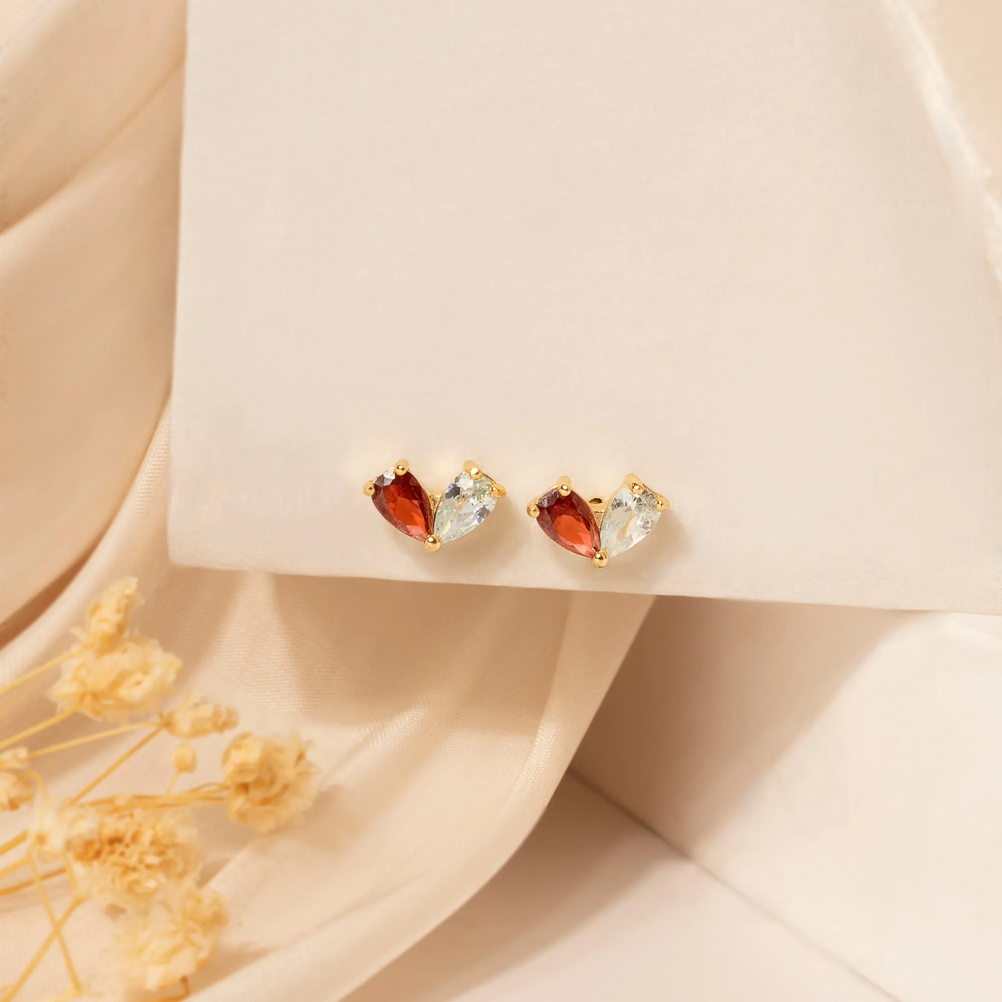 Heart Birthstone Earrings sold by Anavia product image thumbnail 4