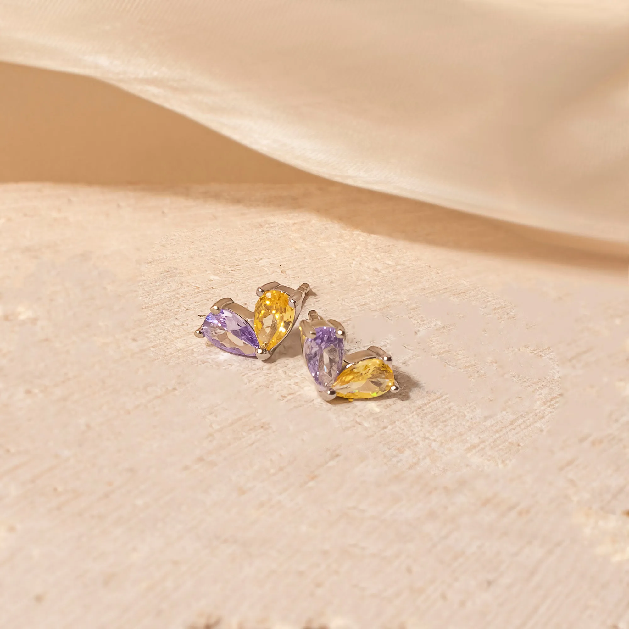 Heart Birthstone Earrings sold by Anavia product image thumbnail 3