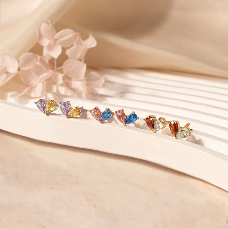 Heart Birthstone Earrings sold by Anavia