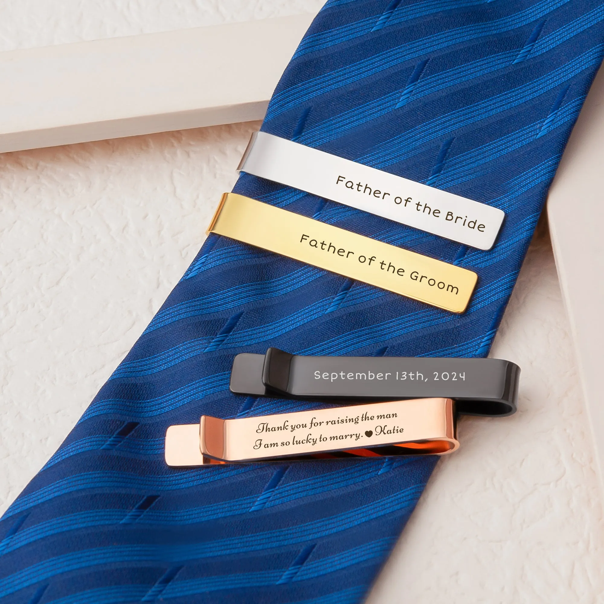 Custom Men's Wedding Tie Clip sold by Anavia