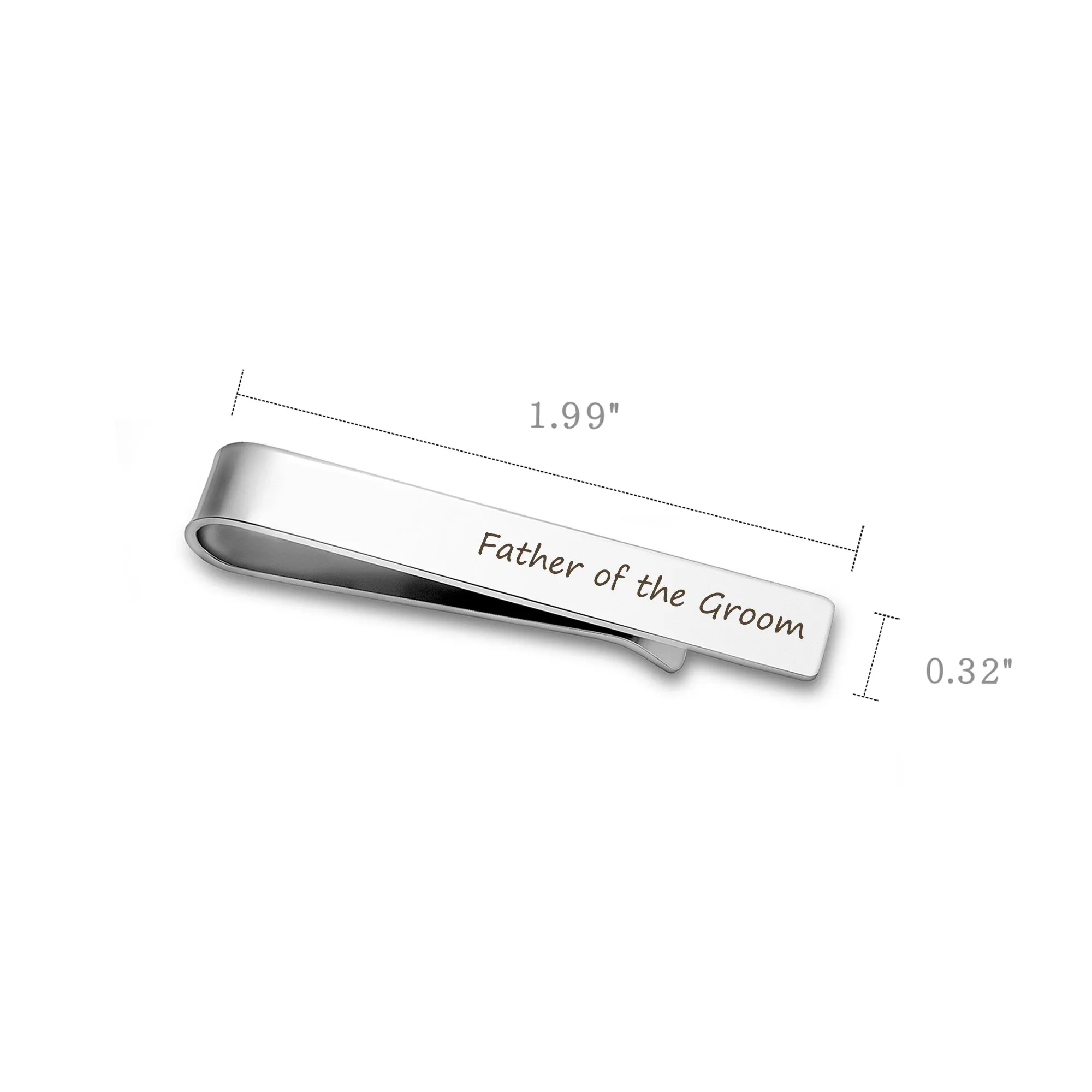 Custom Men's Wedding Tie Clip sold by Anavia product image thumbnail 4