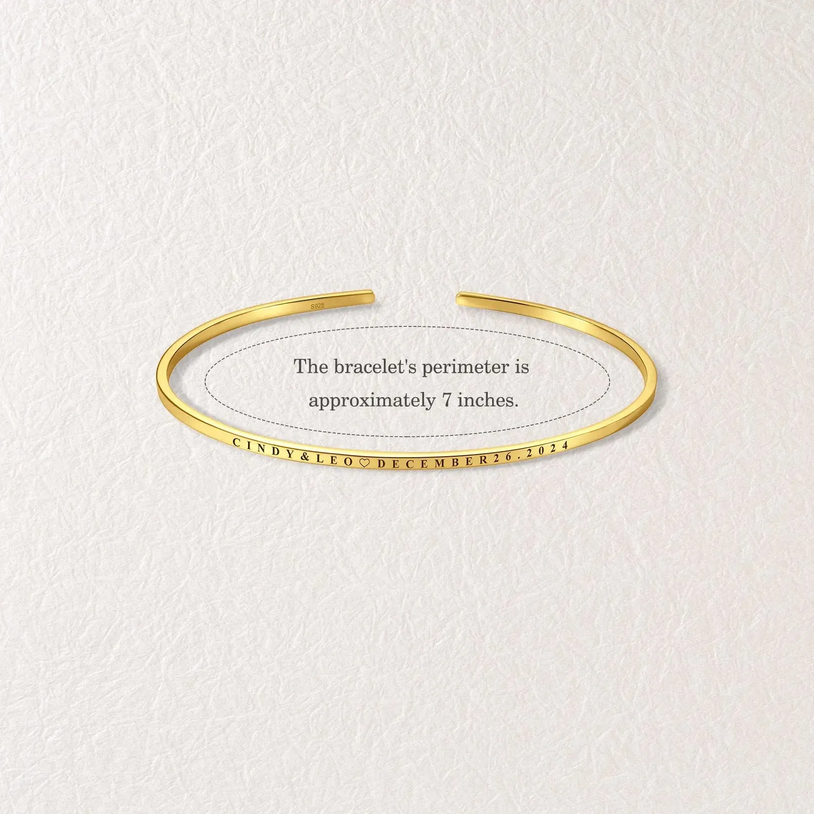 Sterling Silver Skinny Cuff Bracelet sold by Anavia product image thumbnail 4