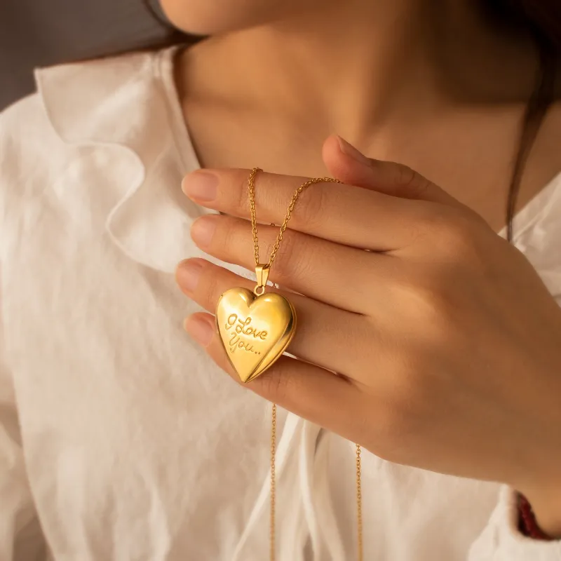 I Love You Photo Heart Locket sold by Anavia