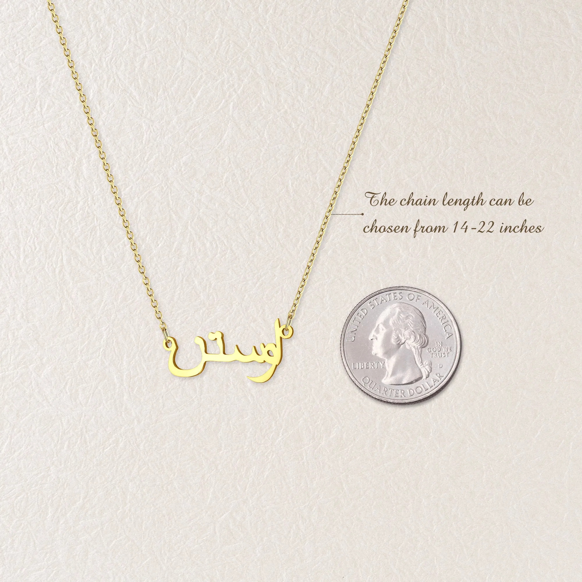 Custom Arabic Name Necklace sold by Anavia product image thumbnail 3