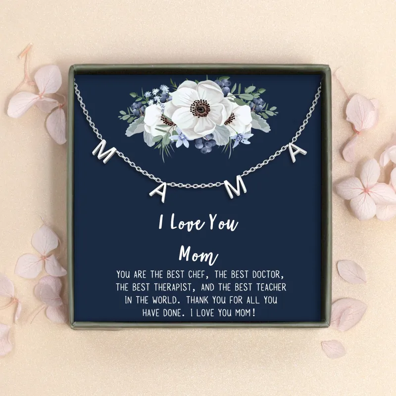 I Love You Mom MAMA Necklace sold by Anavia