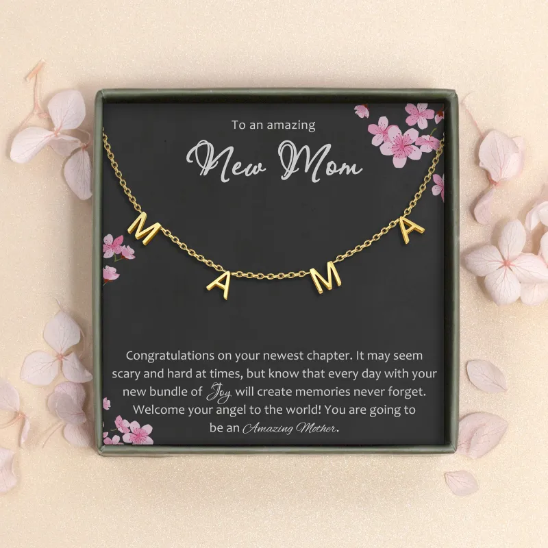 To an Amazing New Mom Mama Necklace sold by Anavia