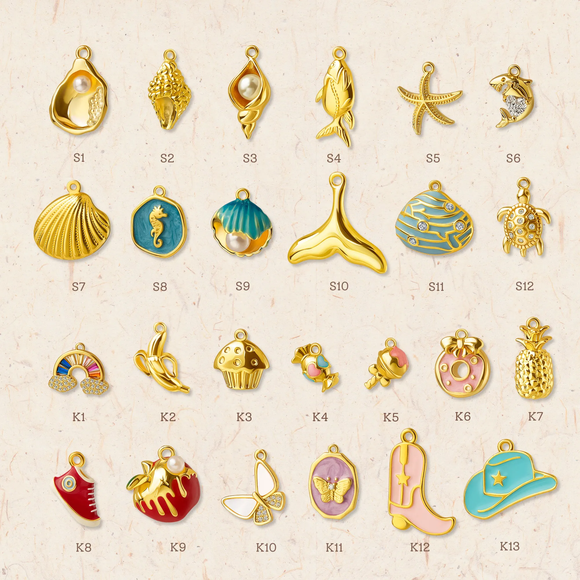 Gold Brass Charms sold by Anavia product image thumbnail 4