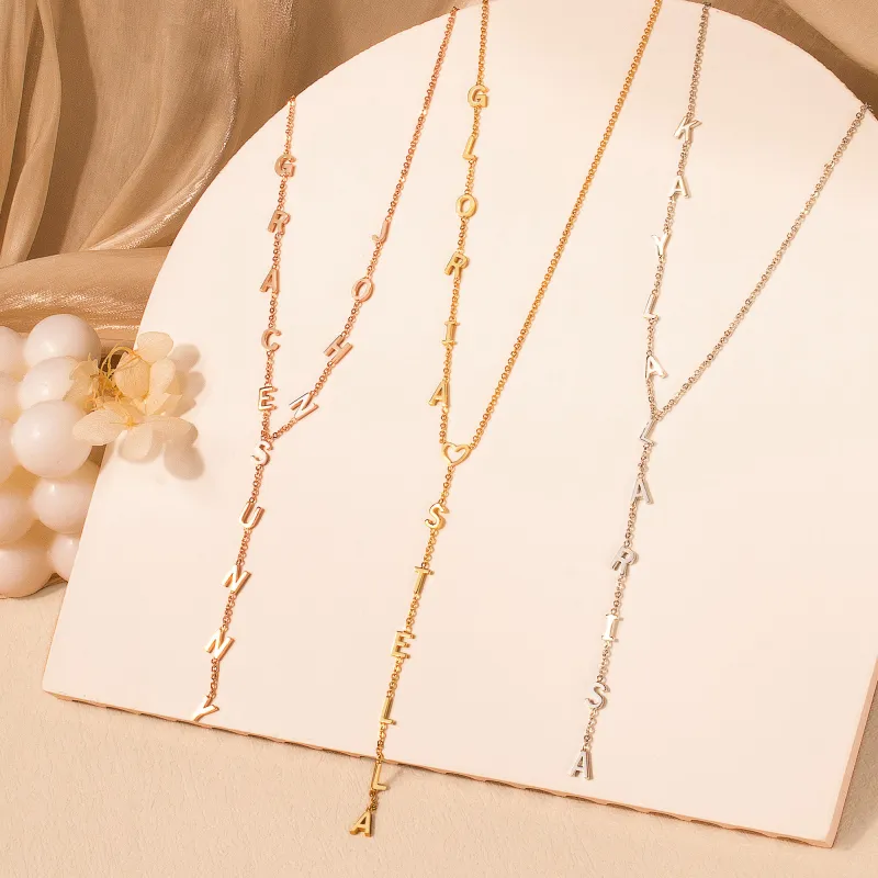 Custom Lariat Name Necklace sold by Anavia