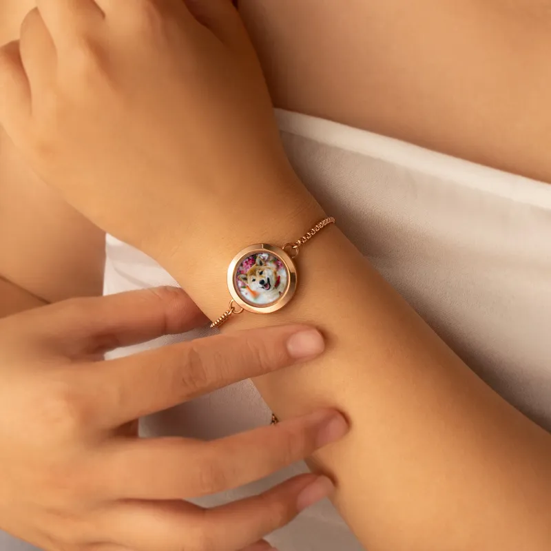 Photo Locket Pet Memorial Bracelet sold by Anavia