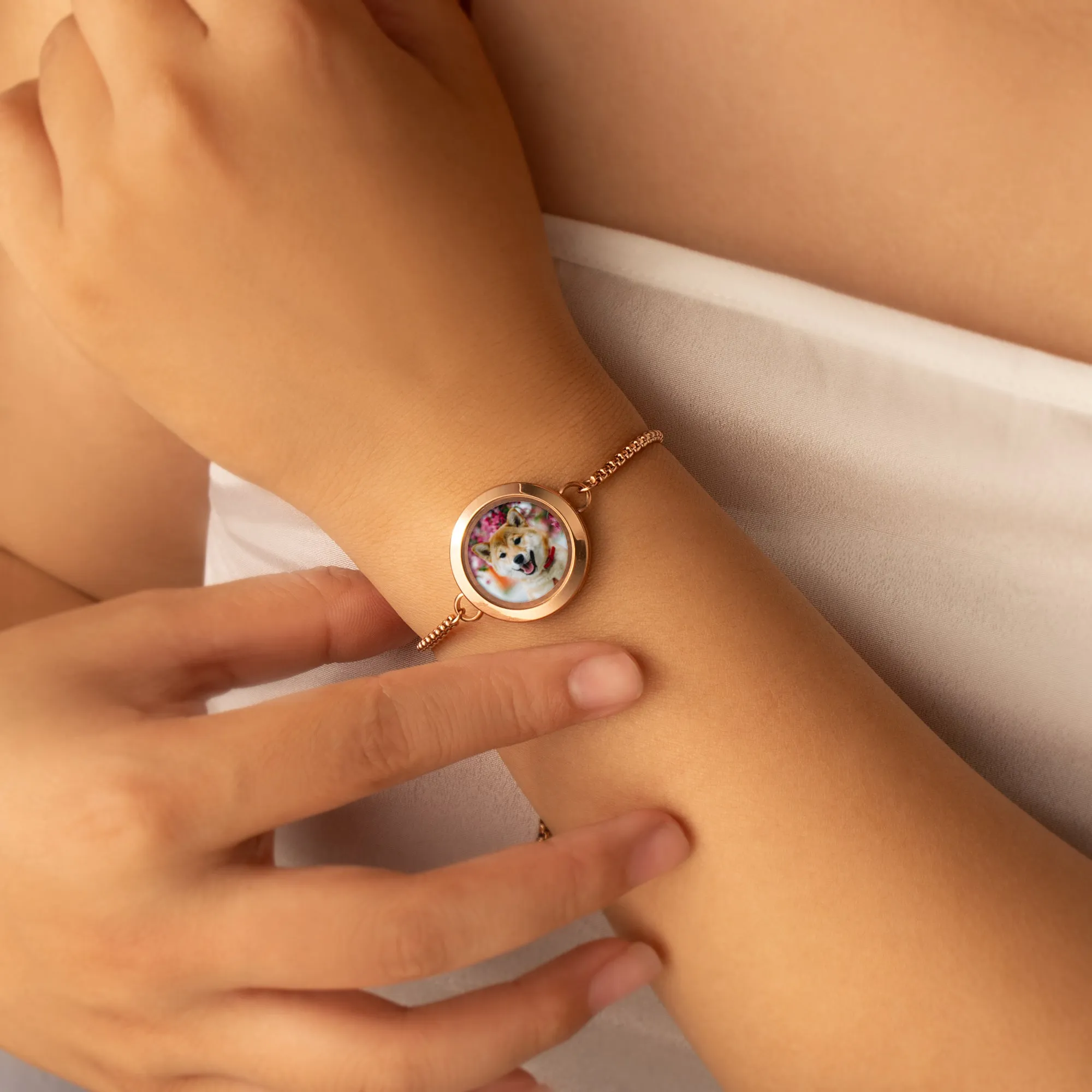 Photo Locket Pet Memorial Bracelet sold by Anavia