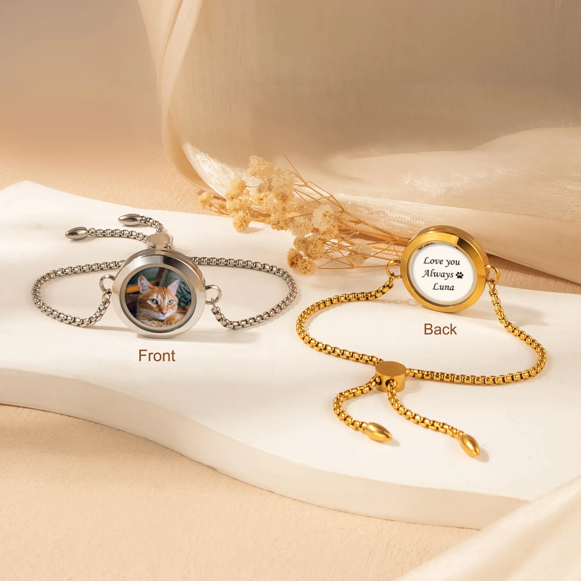 Photo Locket Pet Memorial Bracelet sold by Anavia product image thumbnail 5