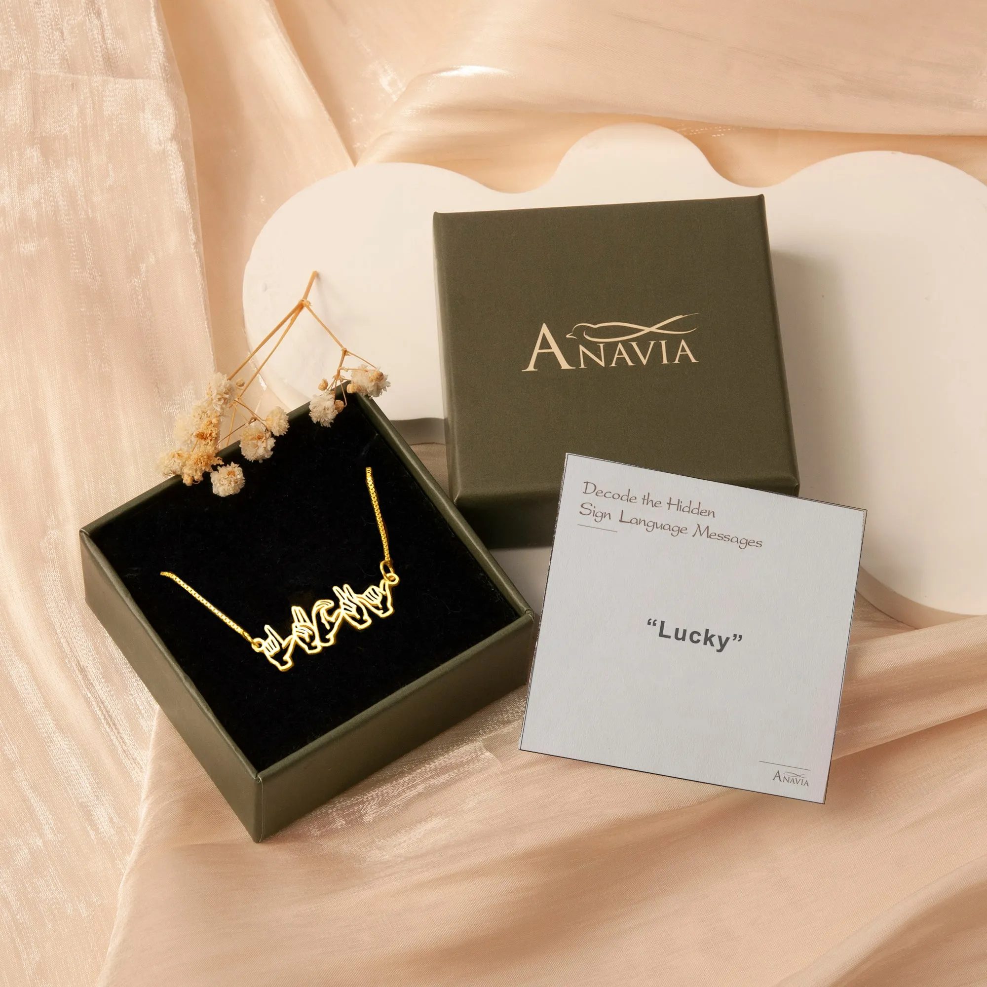Custom Sign Language Necklace sold by Anavia