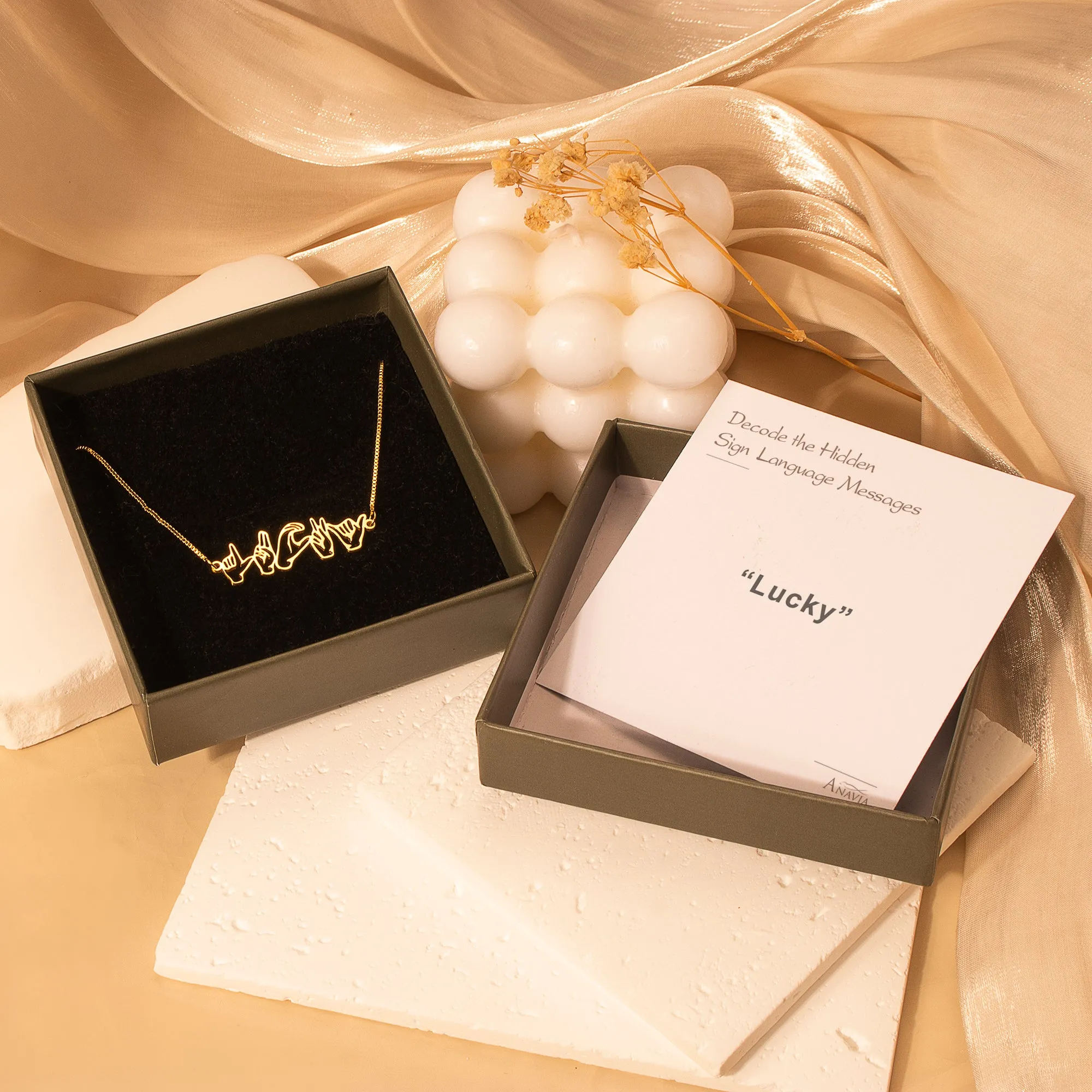 Custom Sign Language Bracelet sold by Anavia product image thumbnail 3