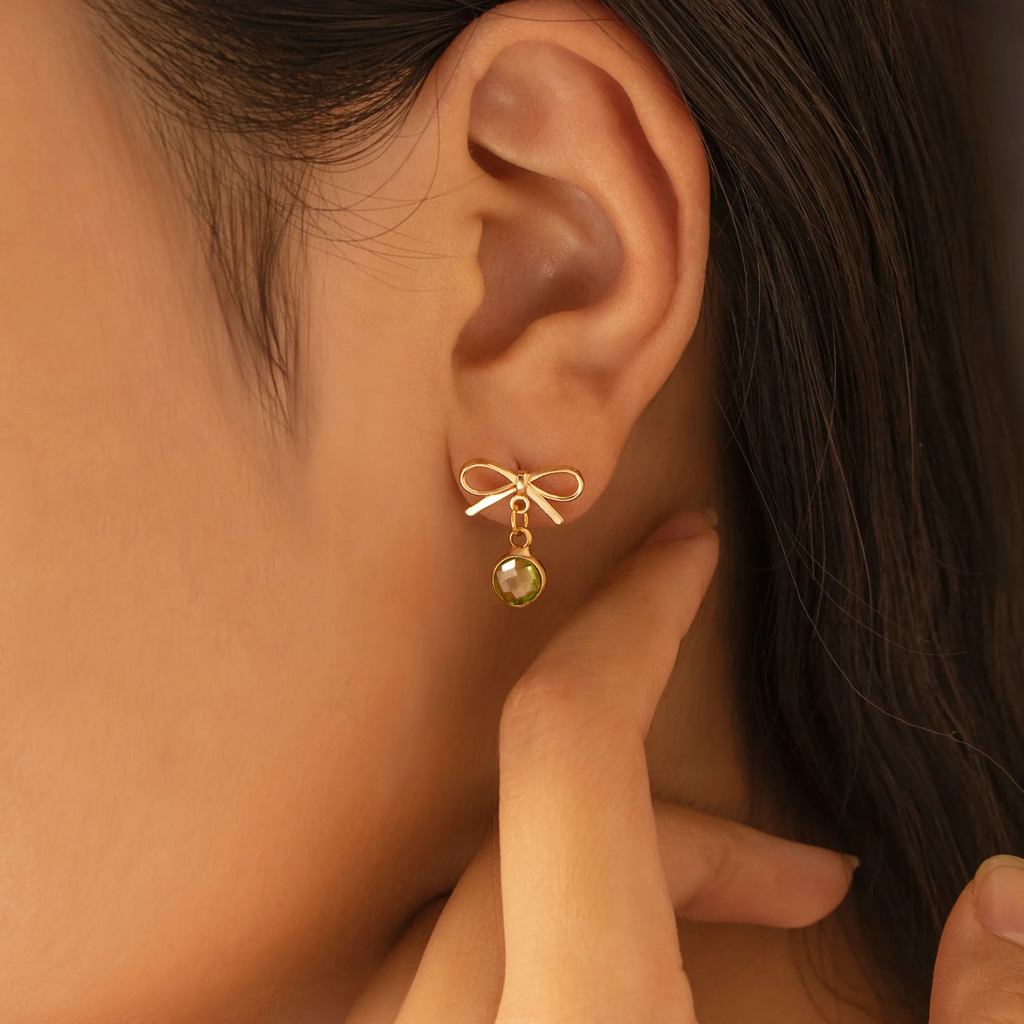 Birthstone Bow Earring sold by Anavia product image thumbnail 2