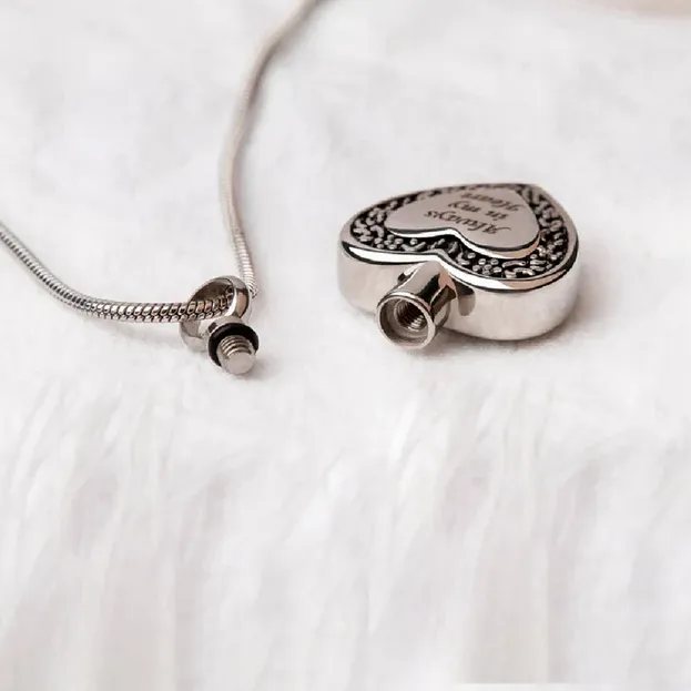 Flower Always in my Heart Memorial Necklace sold by Anavia product image thumbnail 5