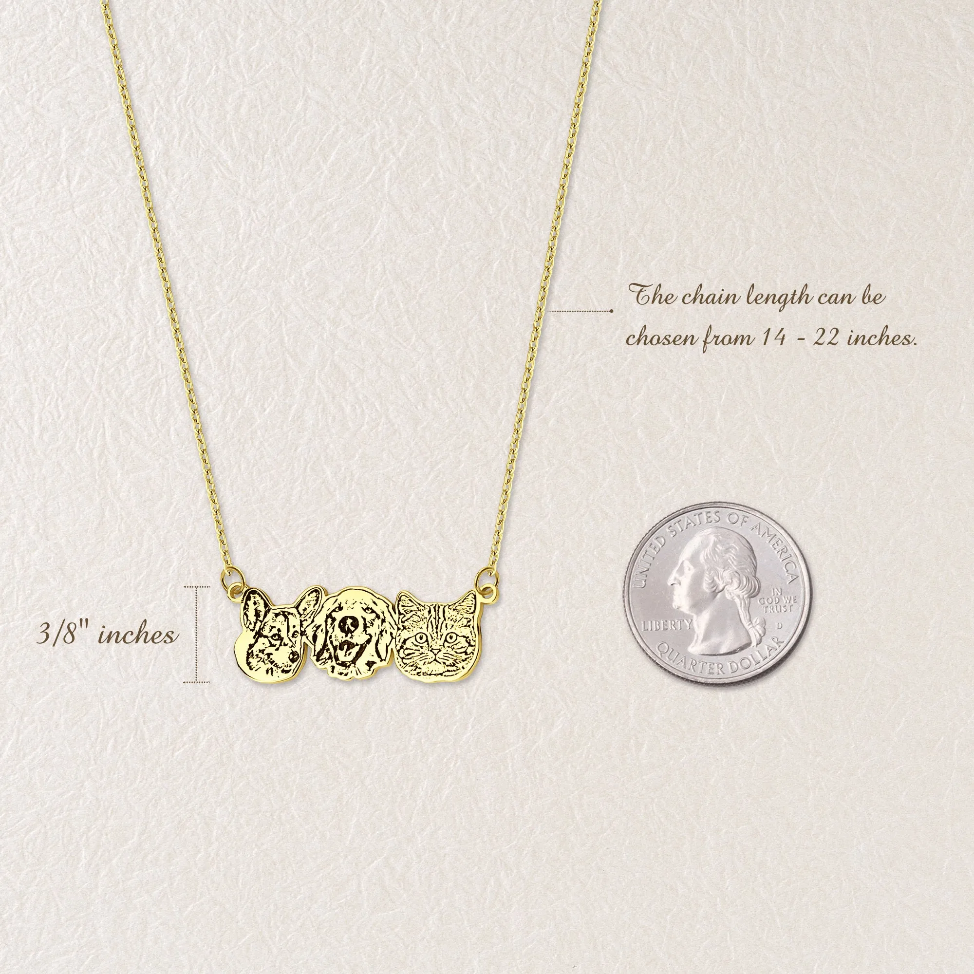 Pet Portrait Necklace sold by Anavia product image thumbnail 3