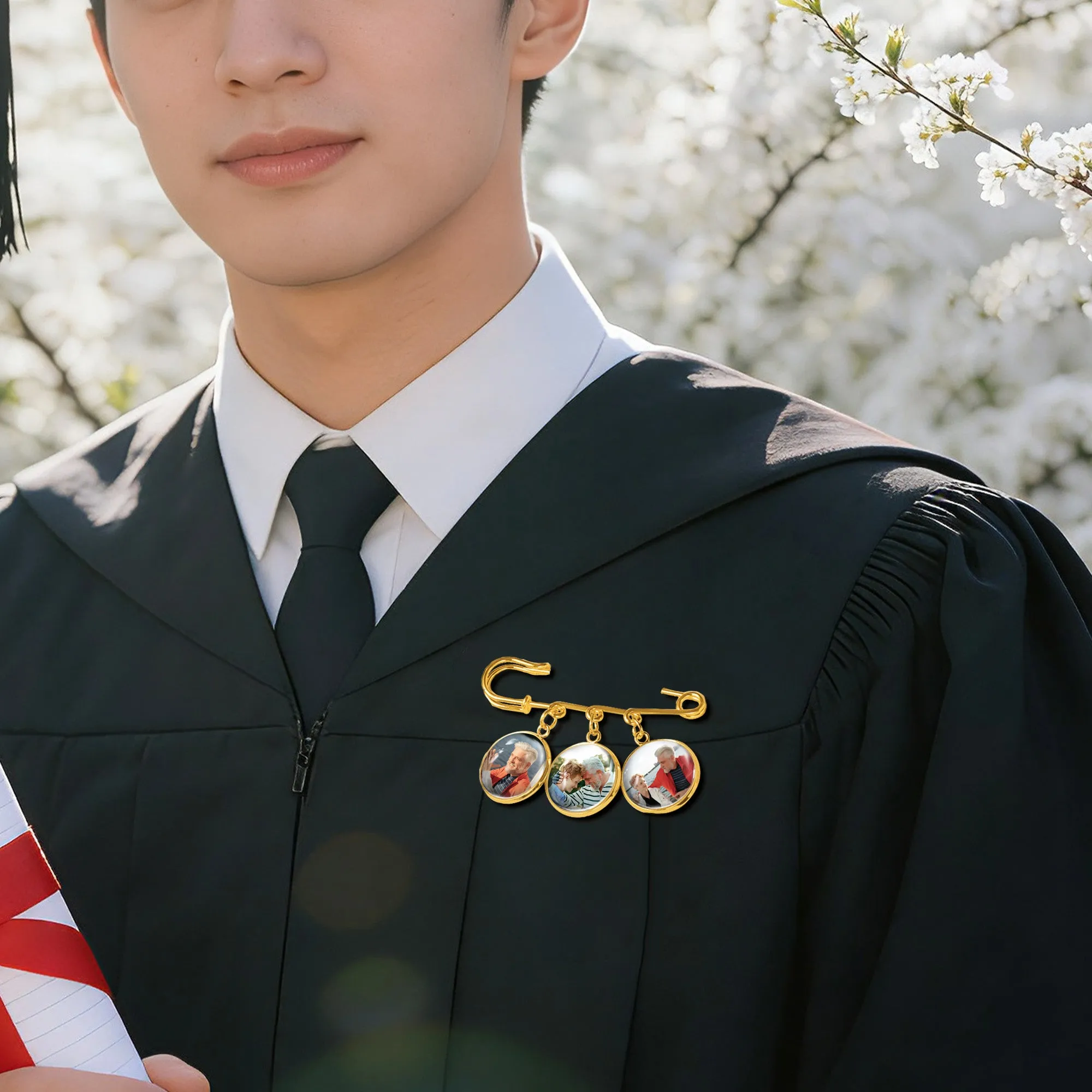 Personalized Photo Graduation Memorial Brooch sold by Anavia product image thumbnail 2