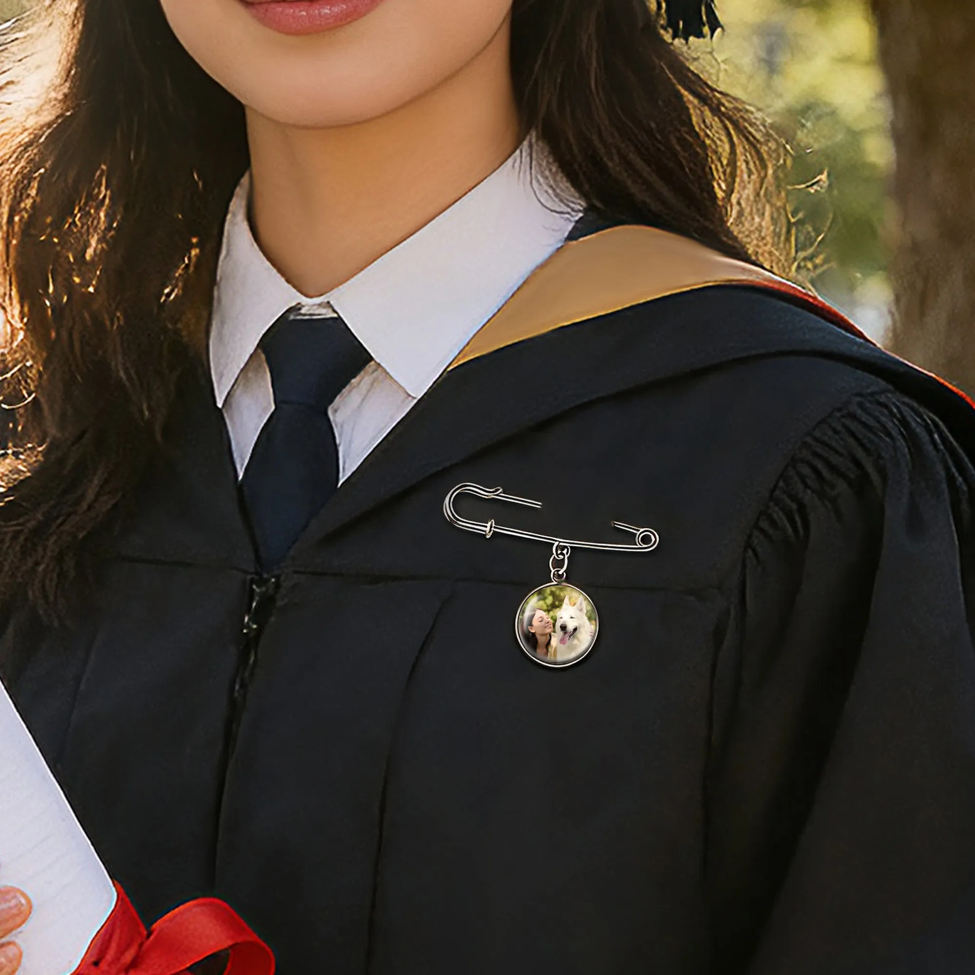 Personalized Photo Graduation Memorial Brooch sold by Anavia product image thumbnail 5